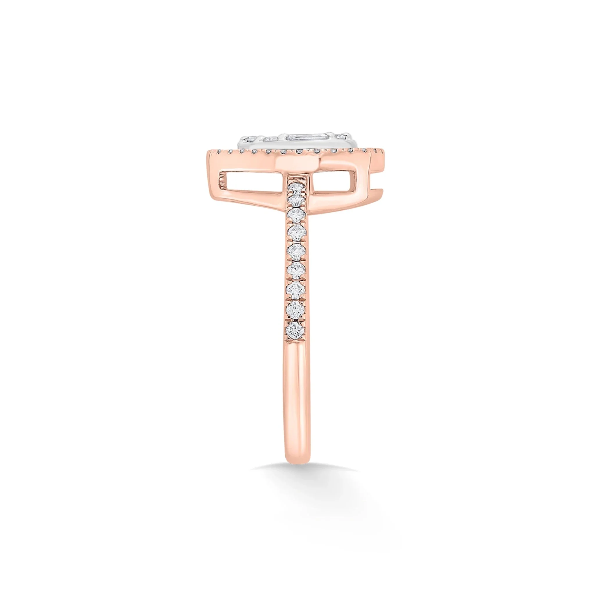 Signature Medium Drop Pave Solitaire Ring - Image 5