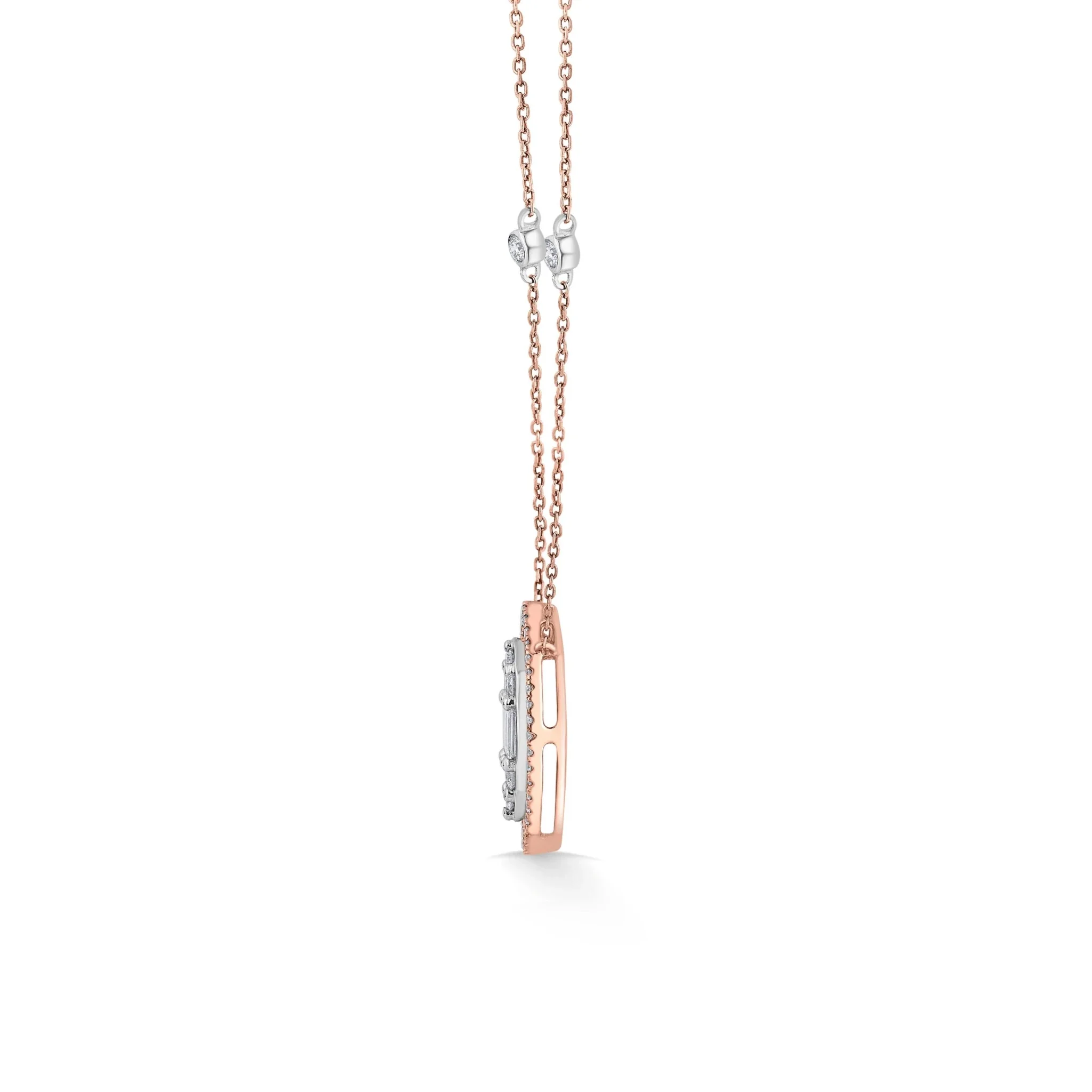 Signature Medium Marquise Pave Solitaire Pendant - Image 4
