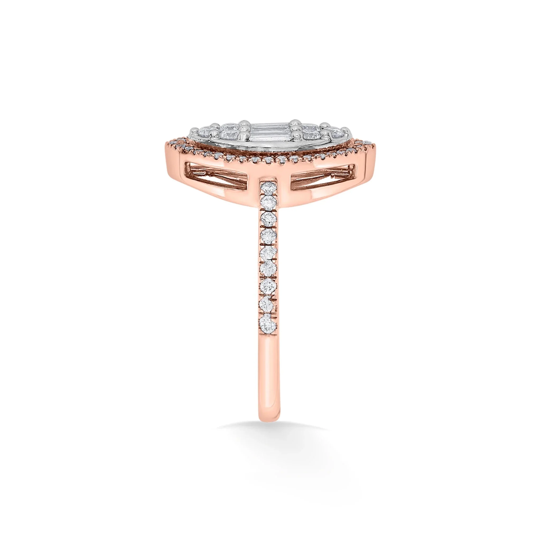 Signature Medium Marquise Pave Solitaire Ring - Image 5