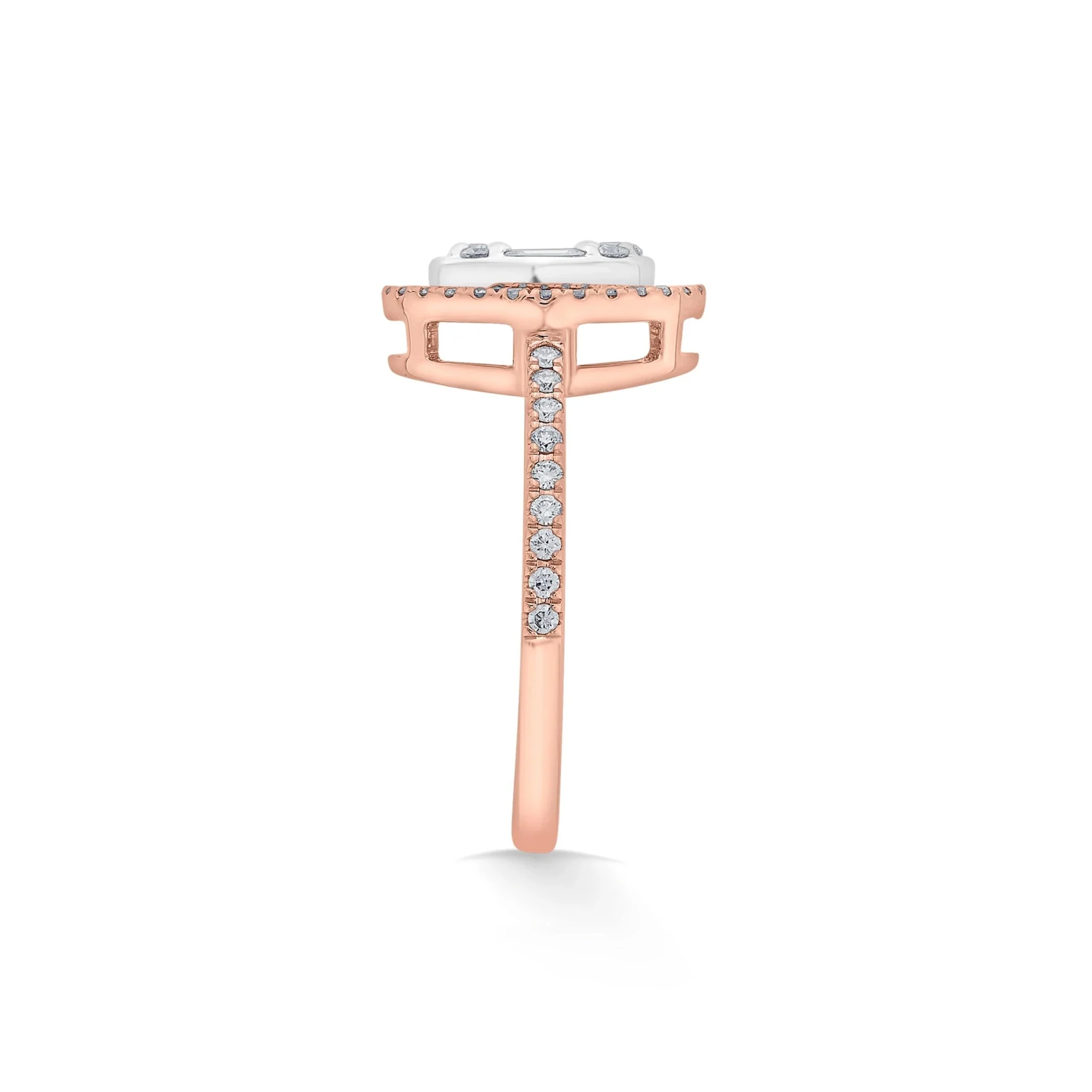 Signature Medium Oval Pave Solitaire Ring - Image 5