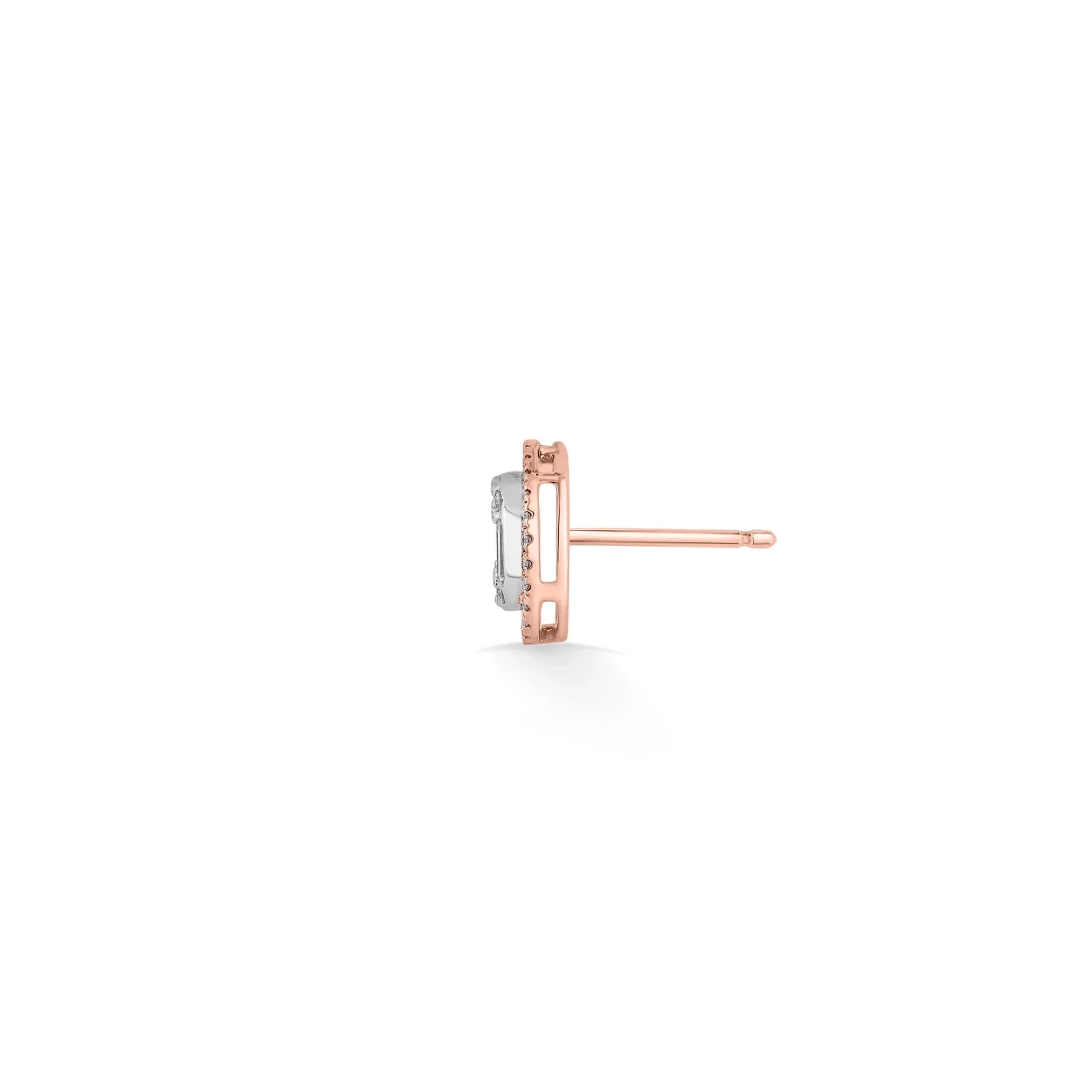 Signature Medium Round Pave Solitaire Earrings - Image 4