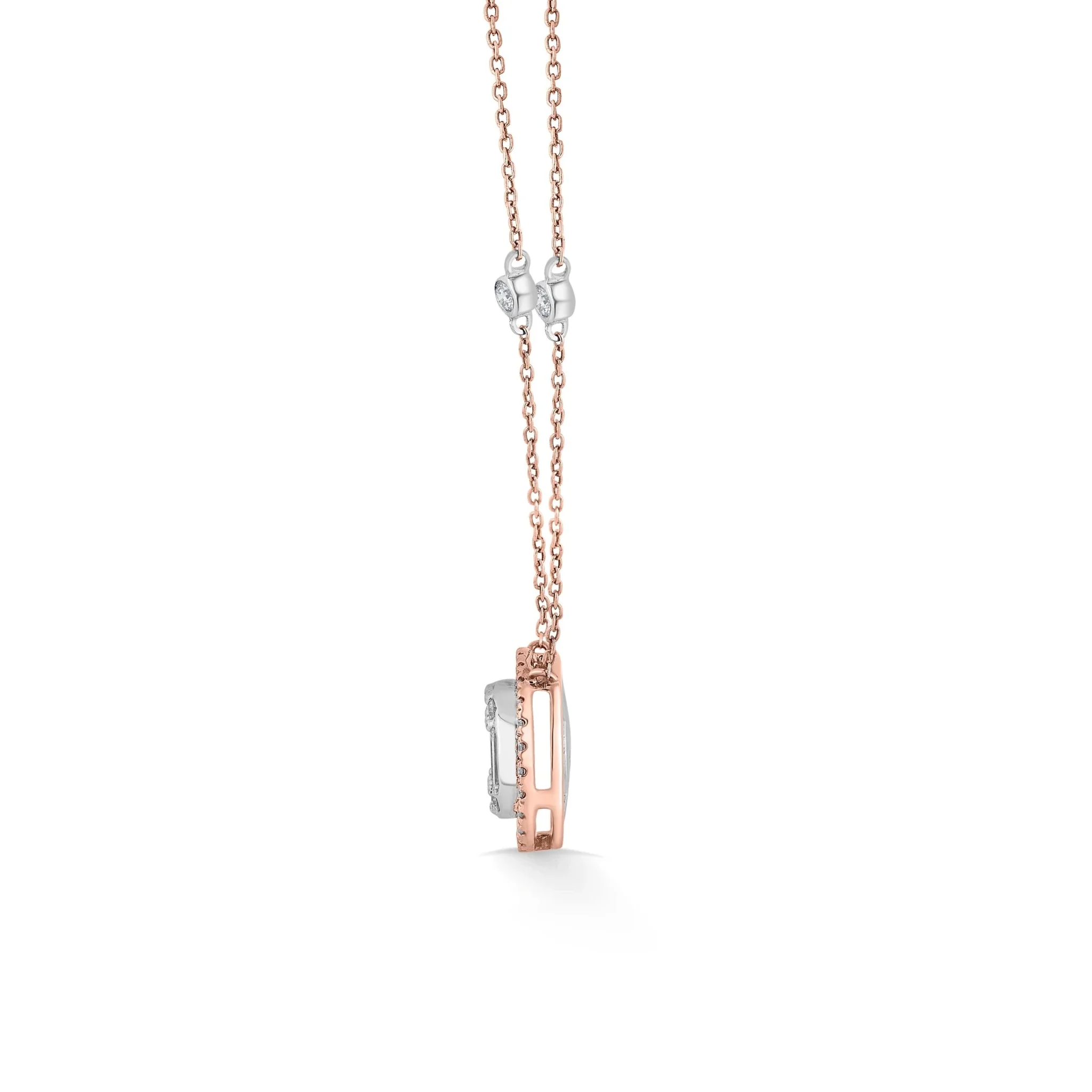 Signature Medium Round Pave Solitaire Pendant - Image 4