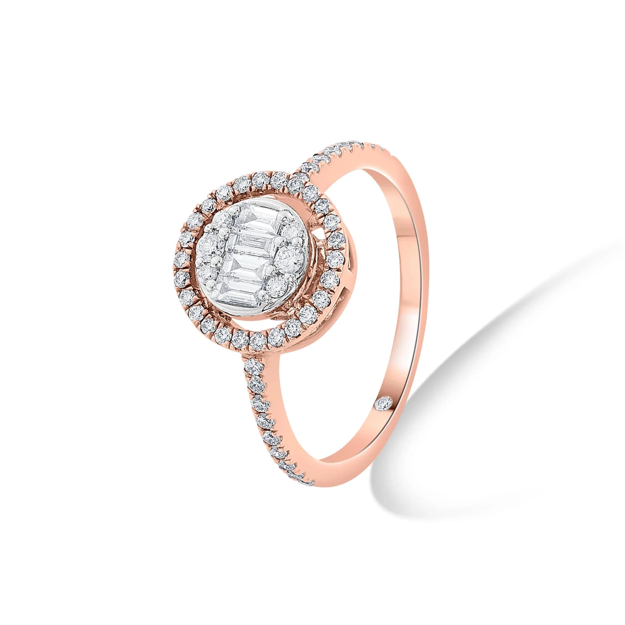 Signature Medium Round Pave Solitaire Ring