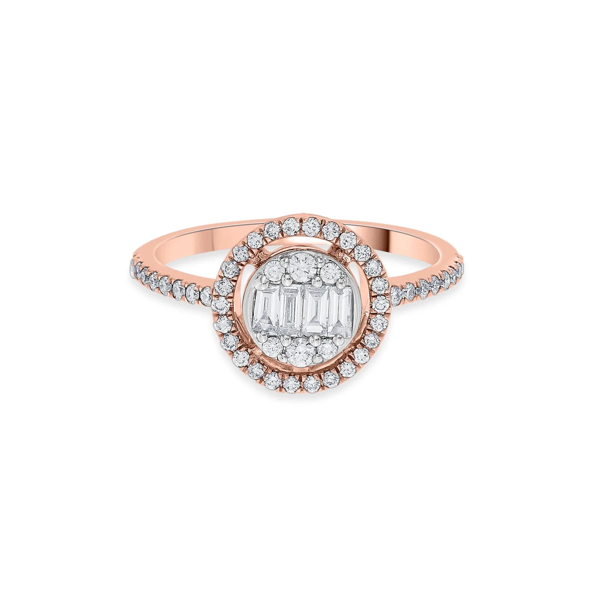 Signature Medium Round Pave Solitaire Ring - Image 3