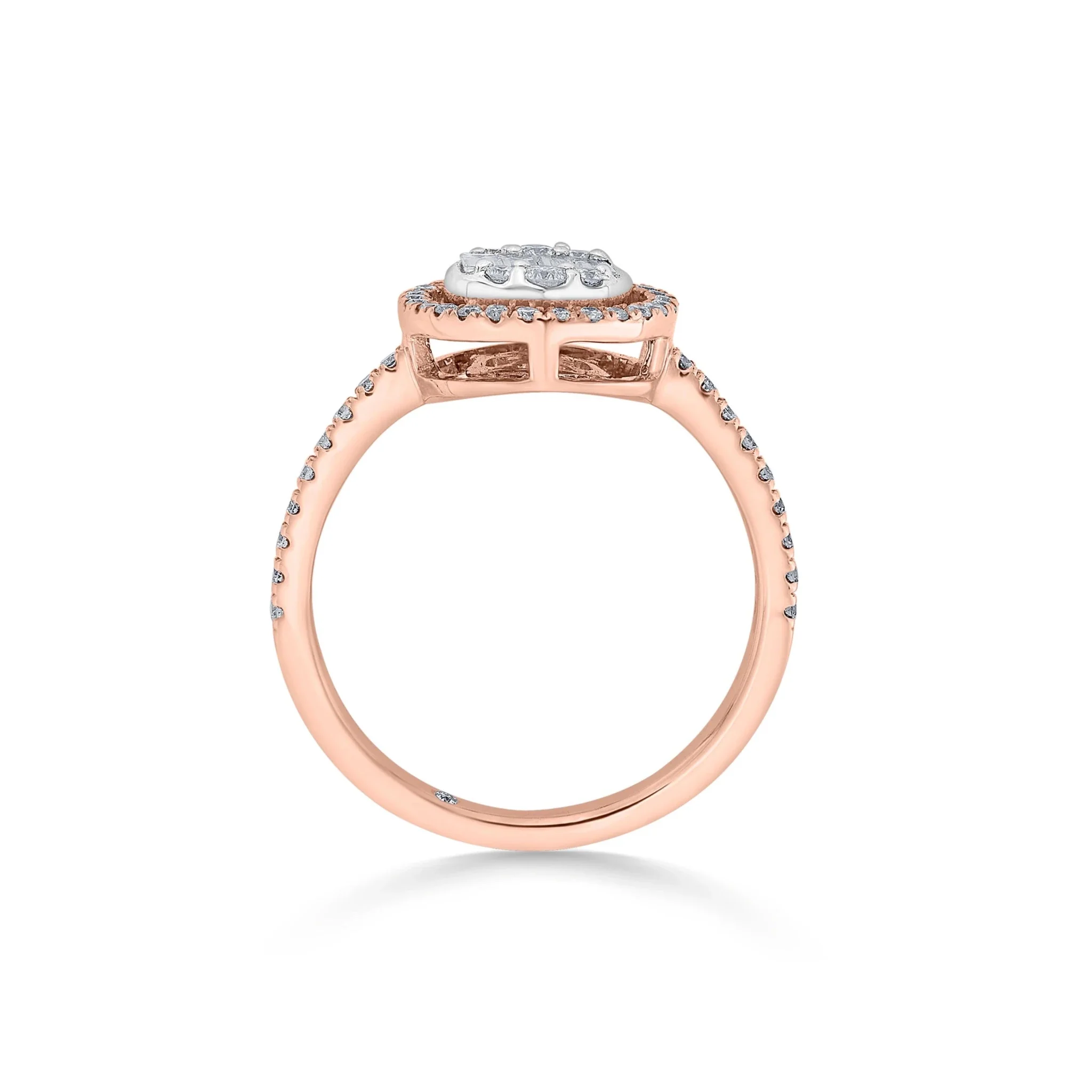 Signature Medium Round Pave Solitaire Ring - Image 4