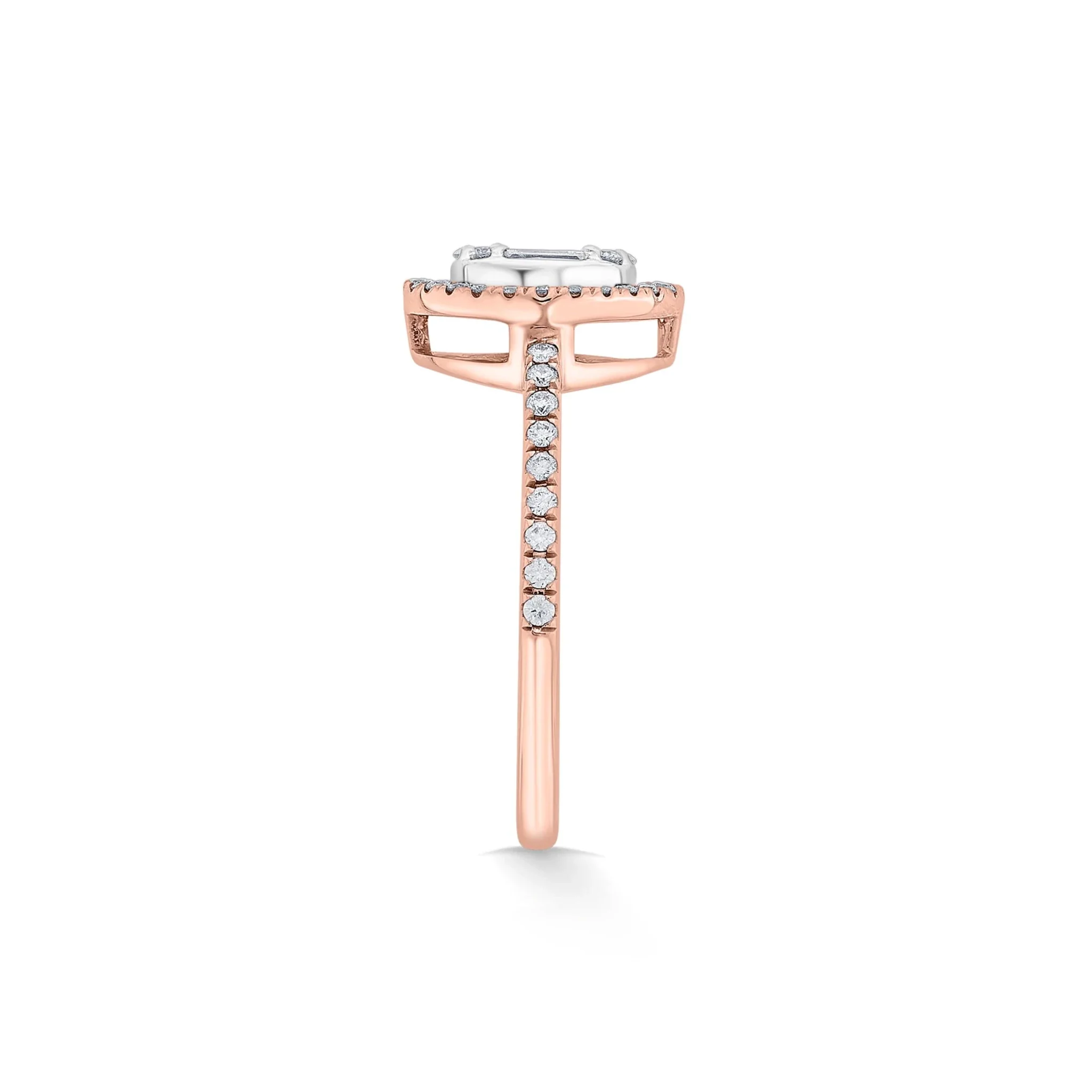Signature Medium Round Pave Solitaire Ring - Image 5