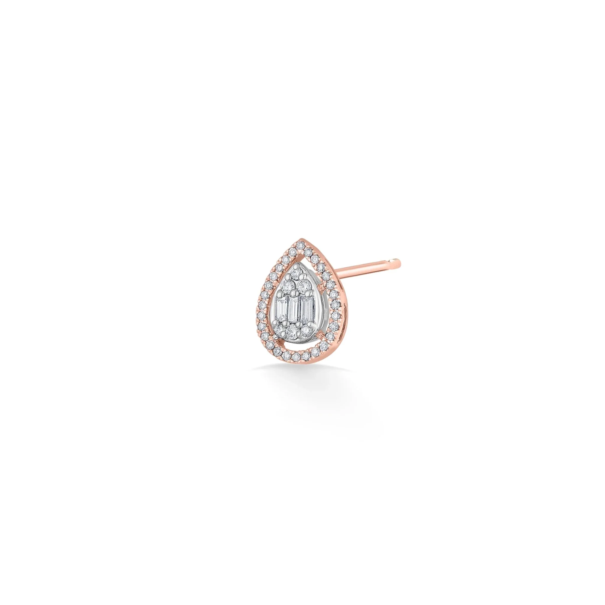 Signature Small Drop Pave Solitaire Earrings - Image 3