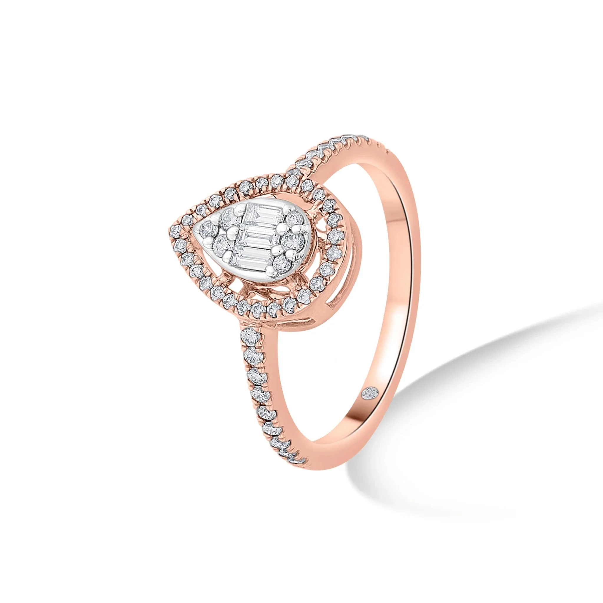 Signature Small Drop Pave Solitaire Ring