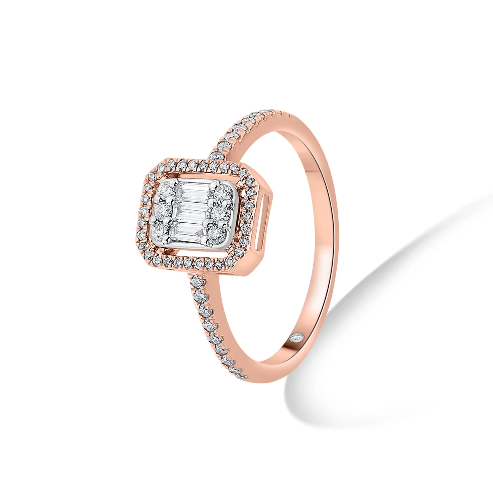 Signature Small Emerald Pave Solitaire Ring