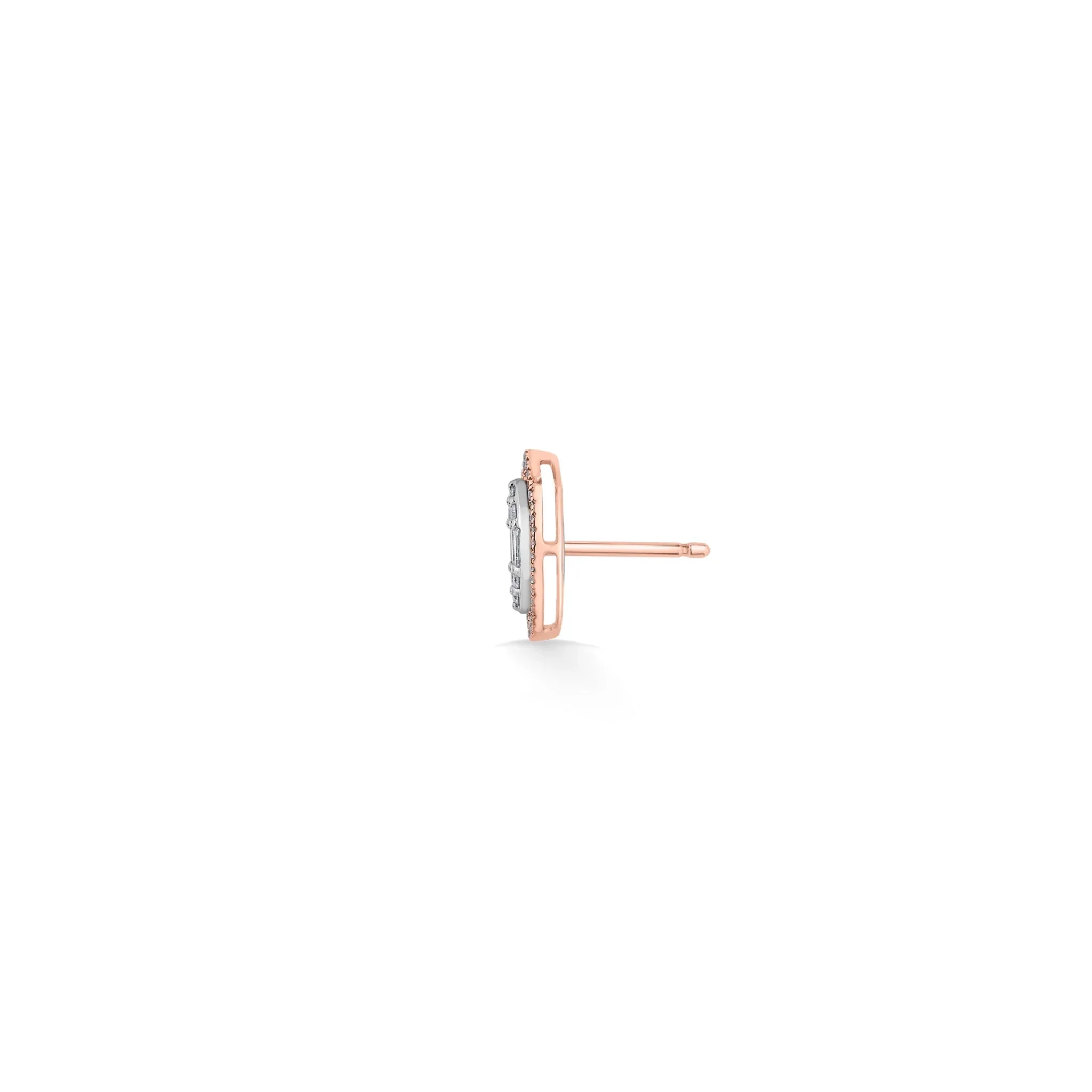 Signature Small Marquise Pave Solitaire Earrings - Image 4
