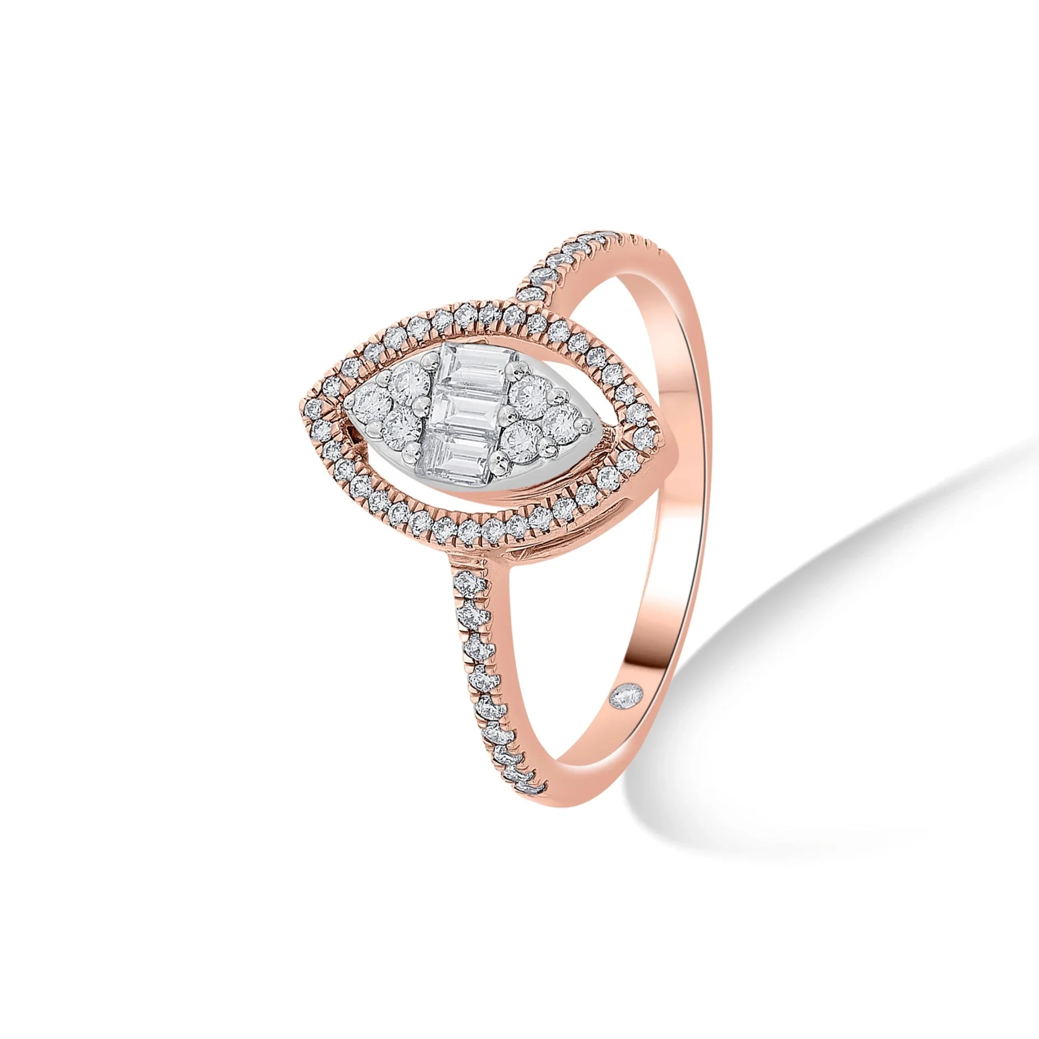 Signature Small Marquise Pave Solitaire Ring