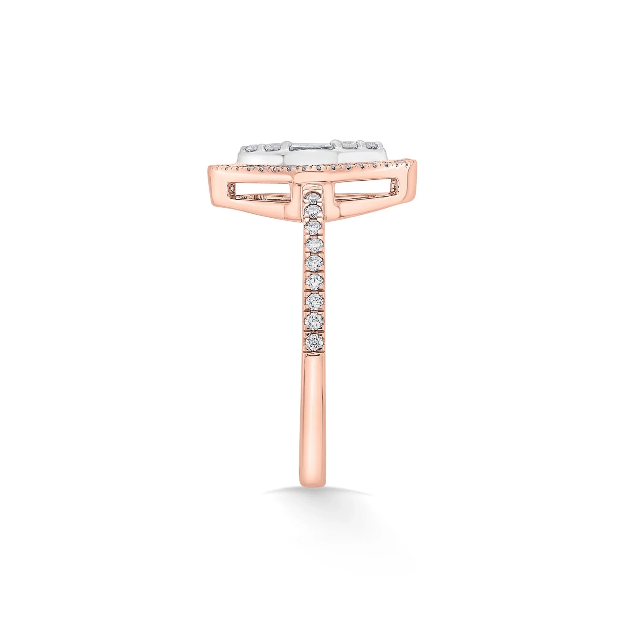 Signature Small Marquise Pave Solitaire Ring - Image 5