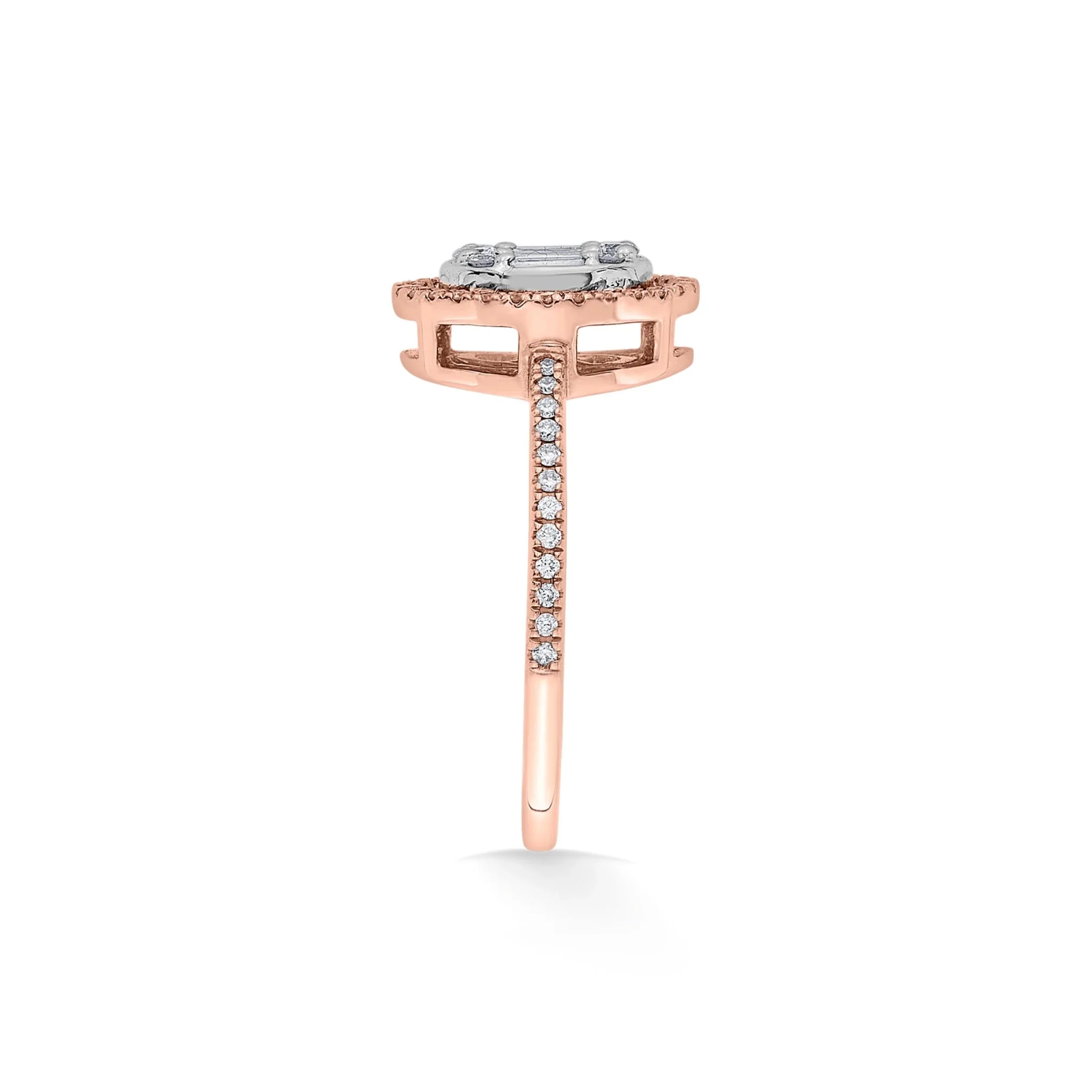 Signature Small Oval Pave Solitaire Ring - Image 5