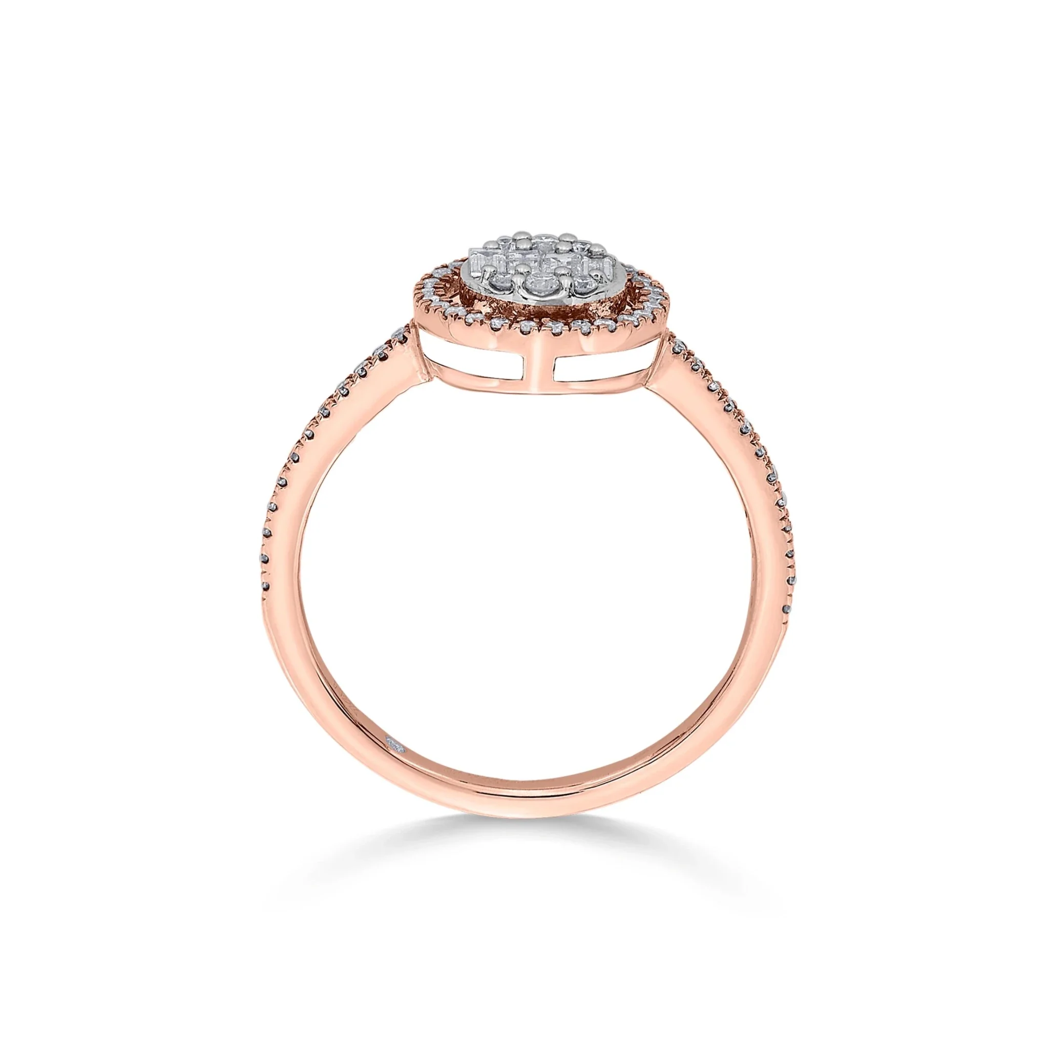 Signature Small Round Pave Solitaire Ring - Image 4