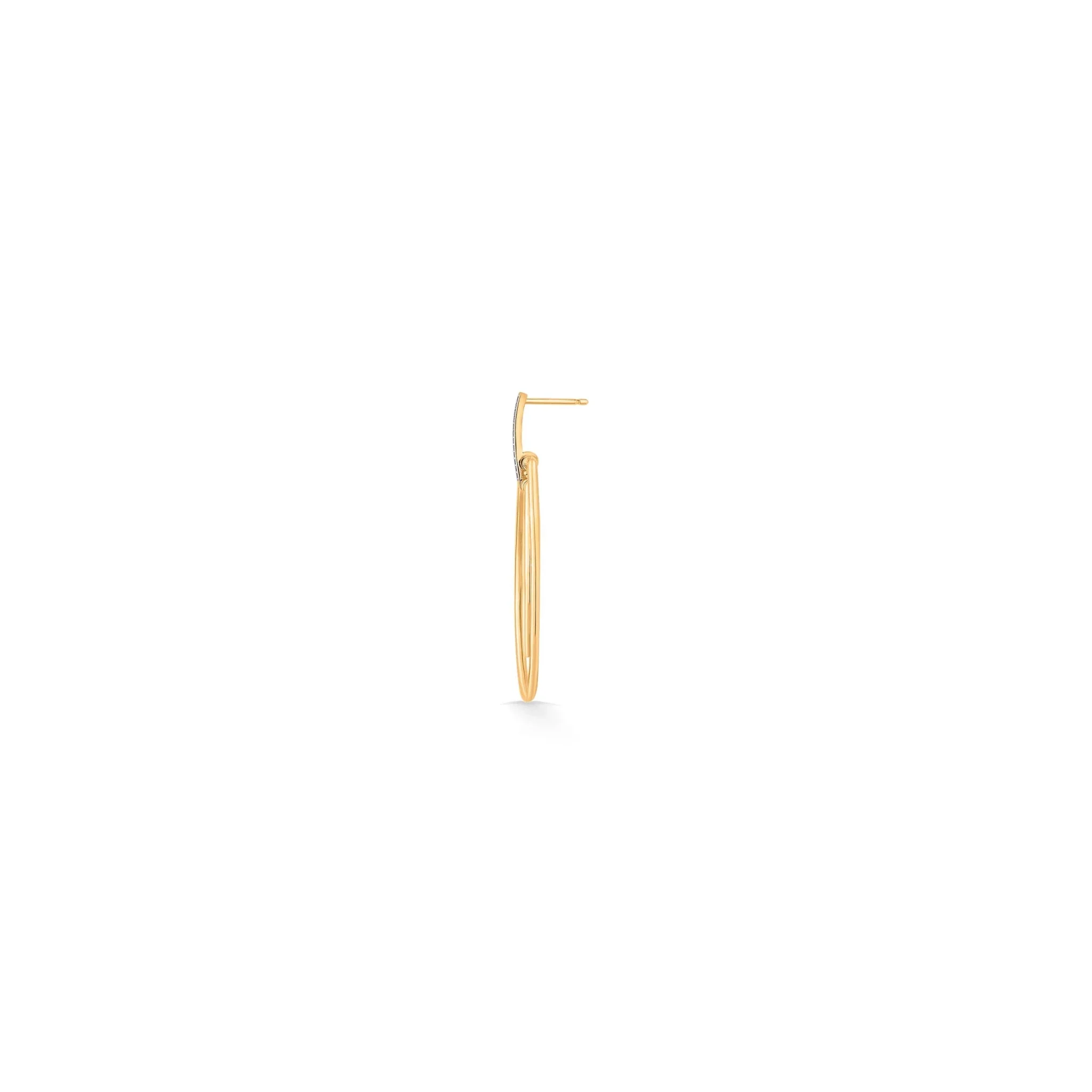Soiree Golden Loop Glam Earrings - Image 4