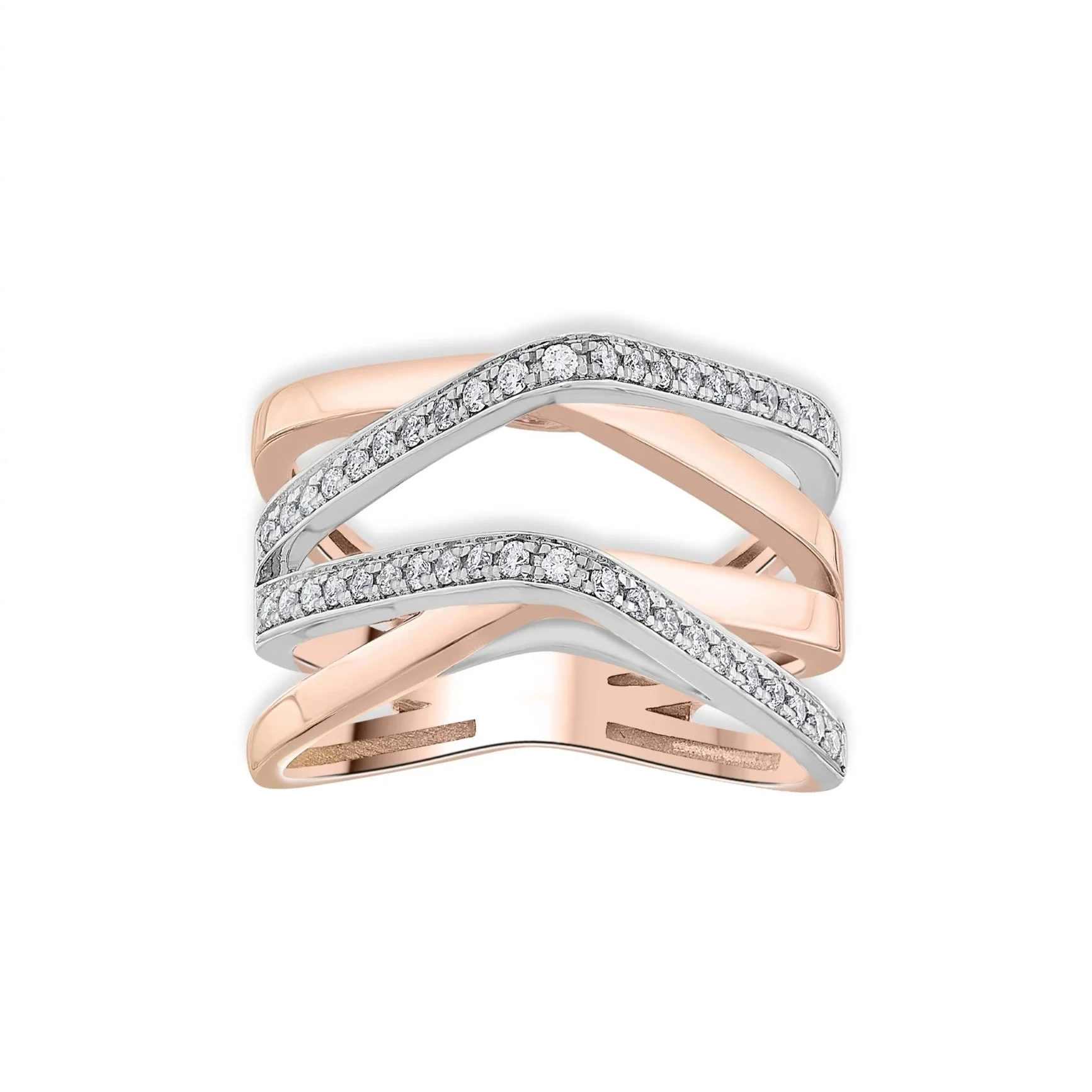 Soiree Crisscross Radiance Ring - Image 3