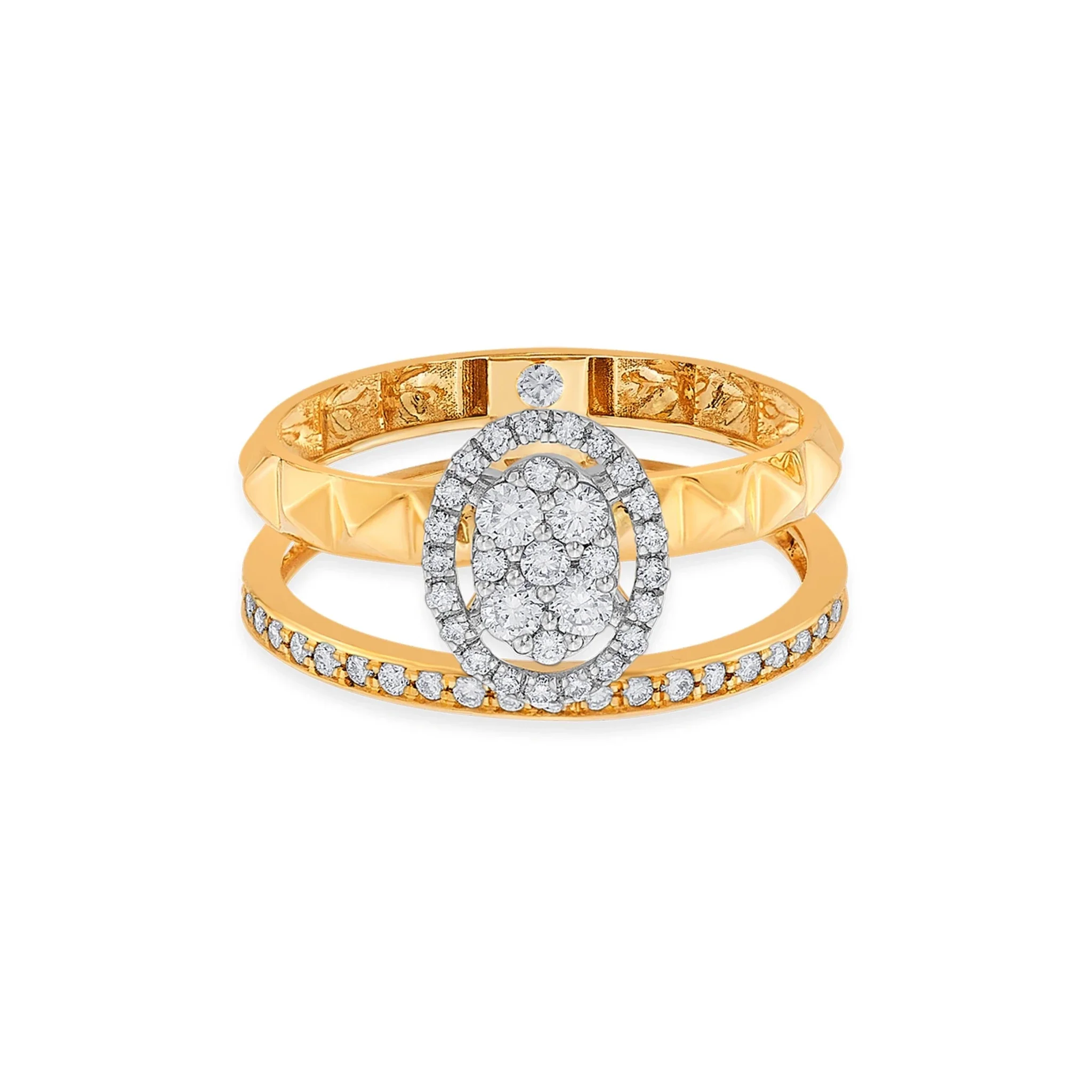 Soiree Dazzling Duo Halo Ring - Image 3