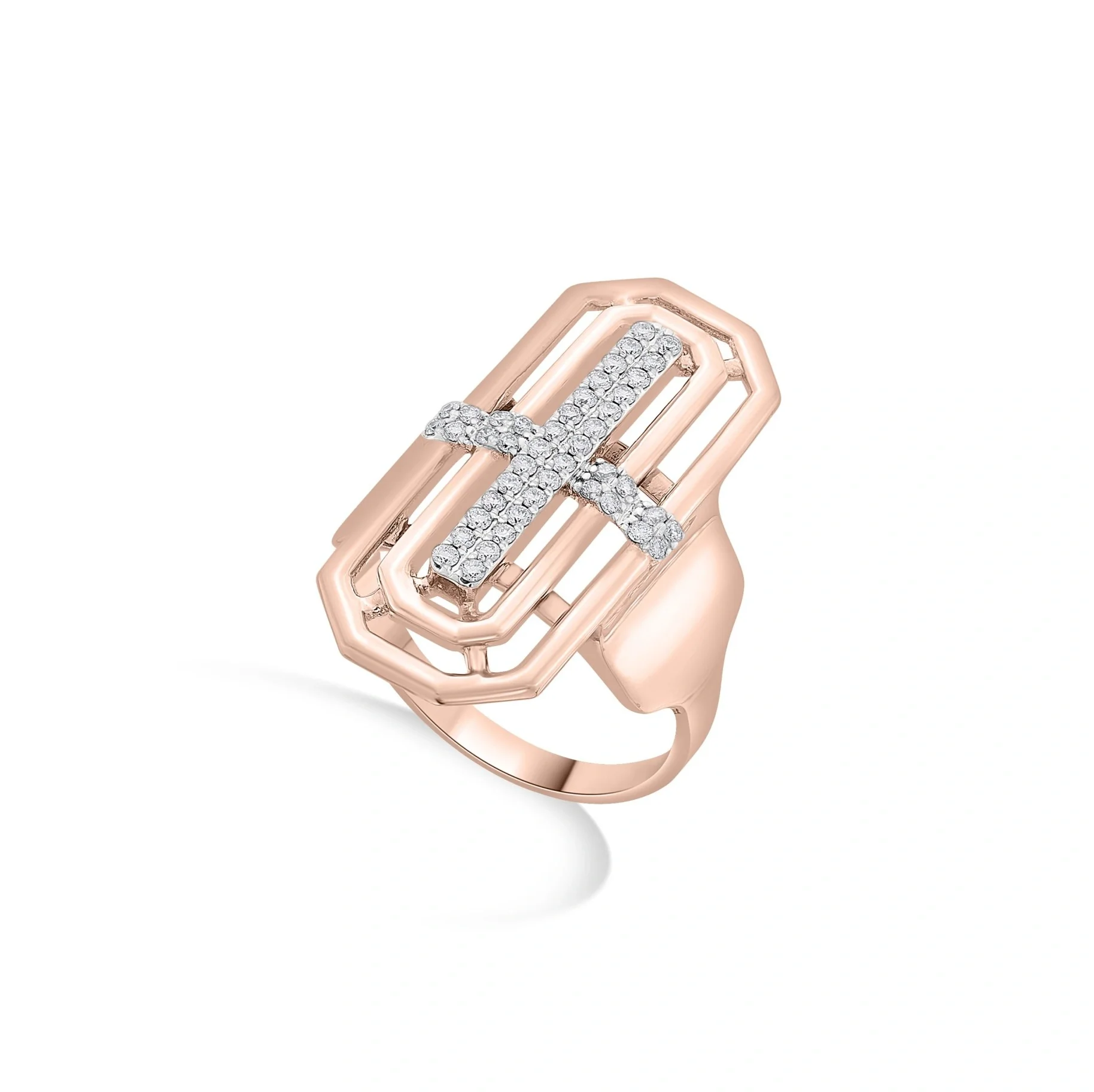 Soiree Deco Dazzle Cage Ring