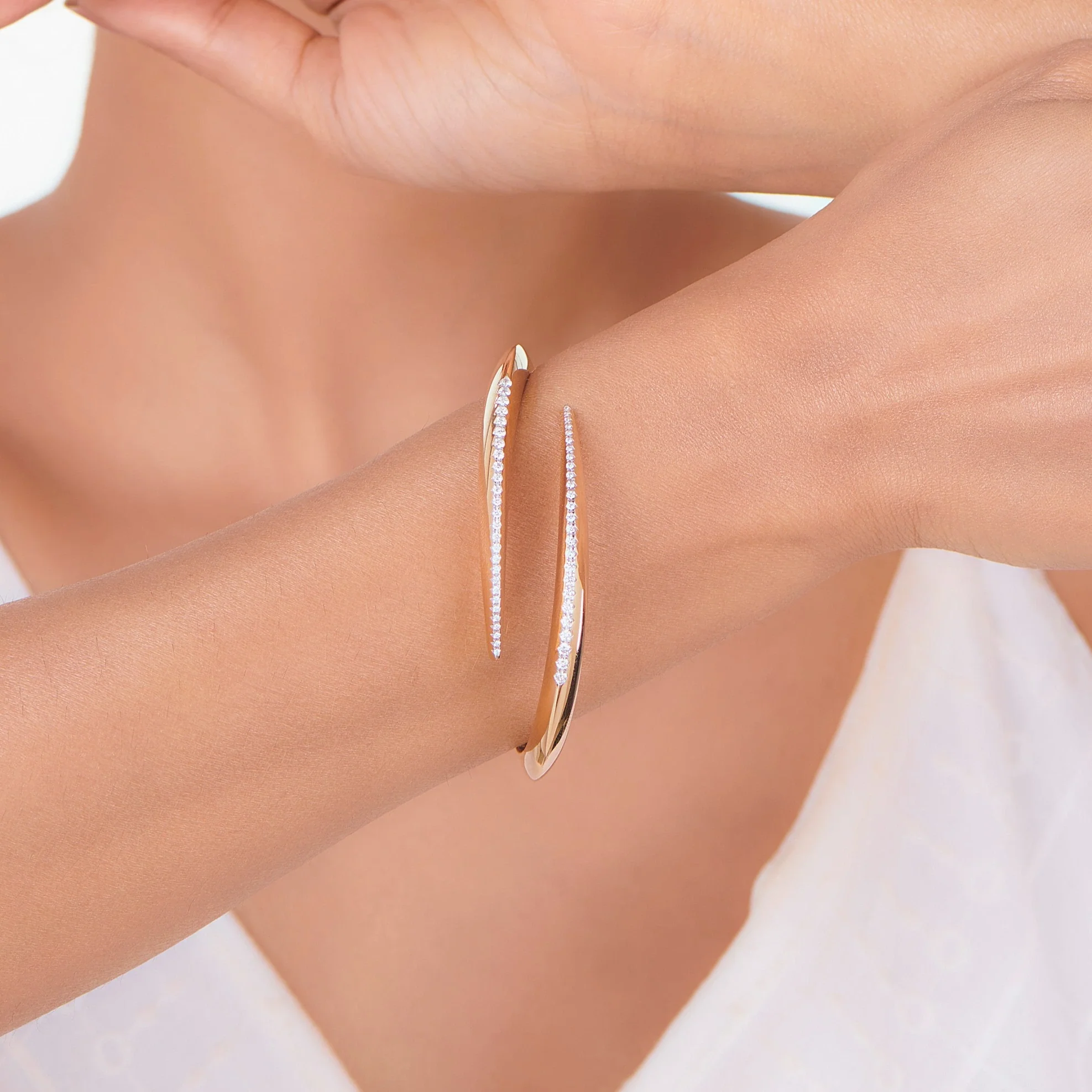 Soiree Ember Drape Diamond Bracelet - Image 2