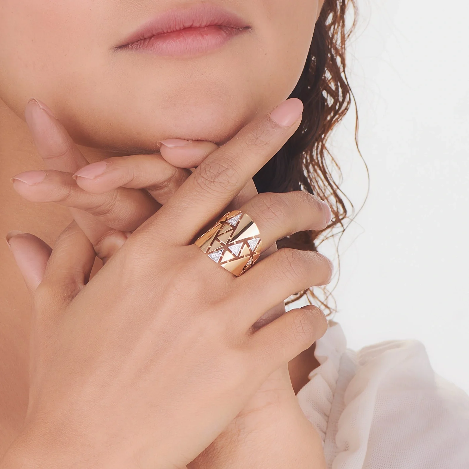 Soiree GeoGleam Statement Ring - Image 2