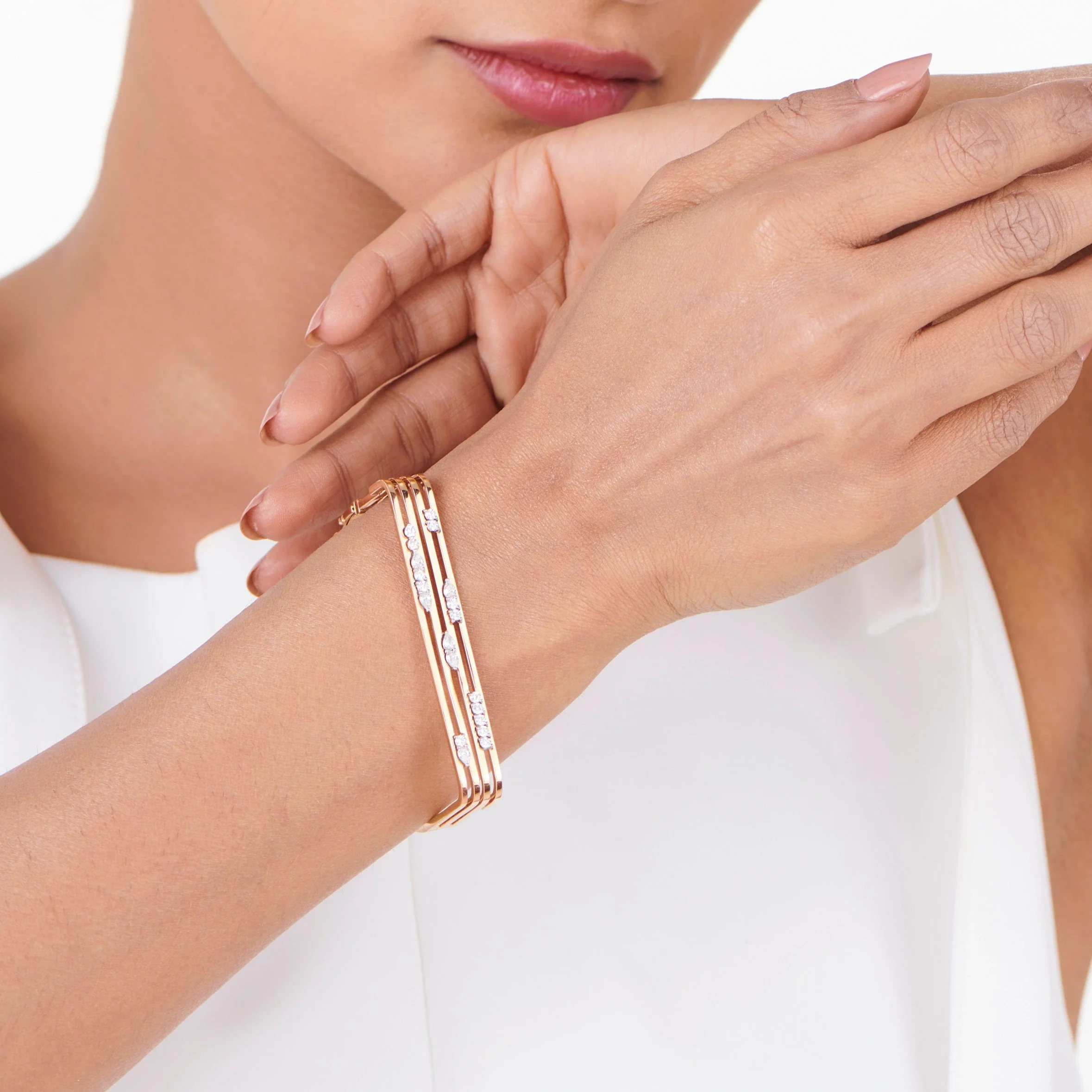 Soiree Glam Grid Power Bracelet - Image 2