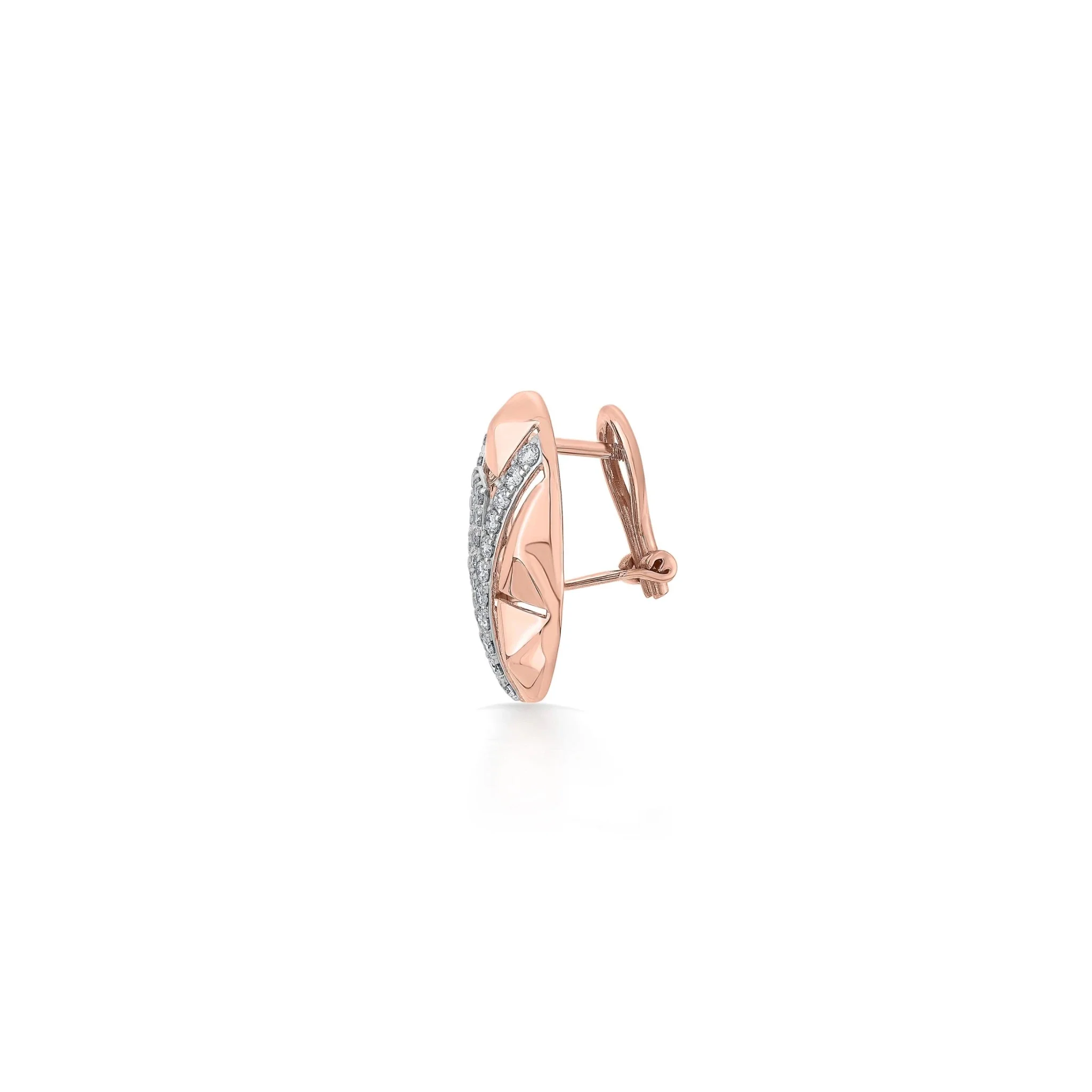 Soiree Urban Edge Oval Diamond Studs - Image 3
