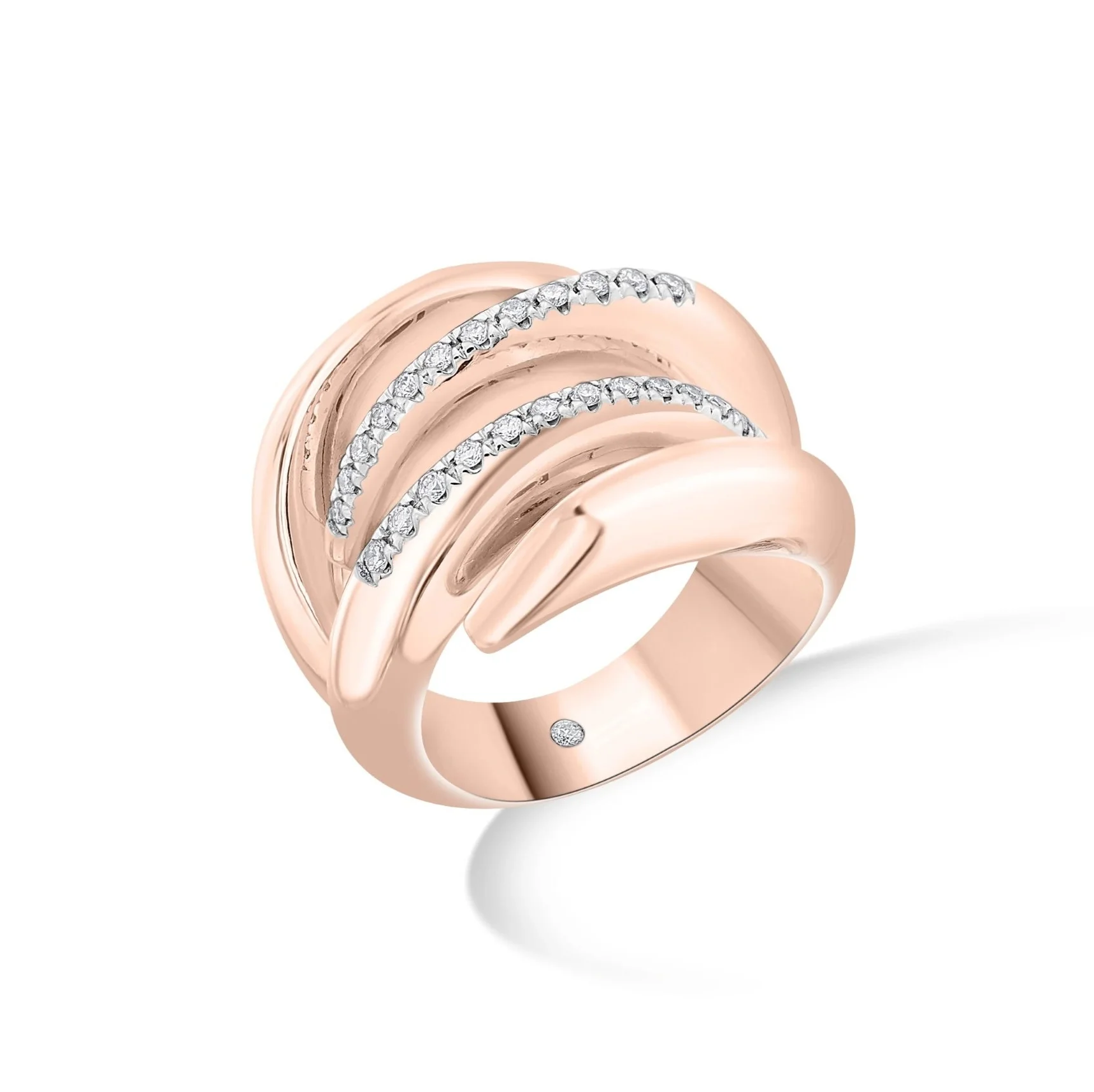 Soiree Vortex Gleam Cuff Ring
