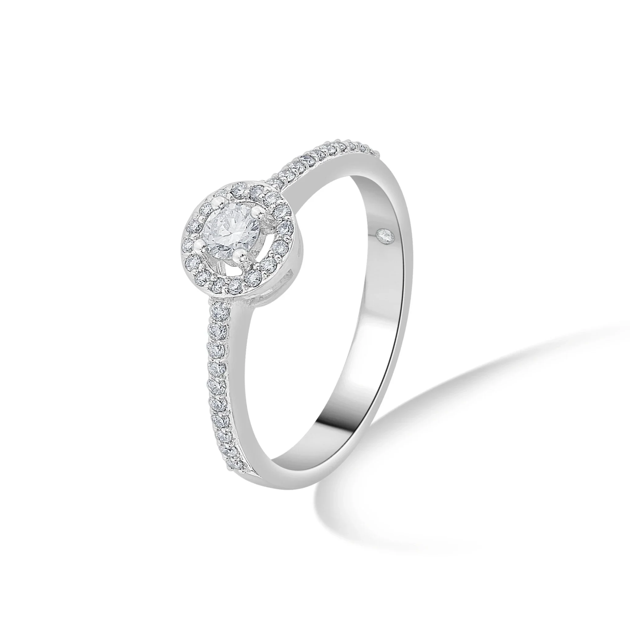 Solitaire Circular Starlight Spark Ring