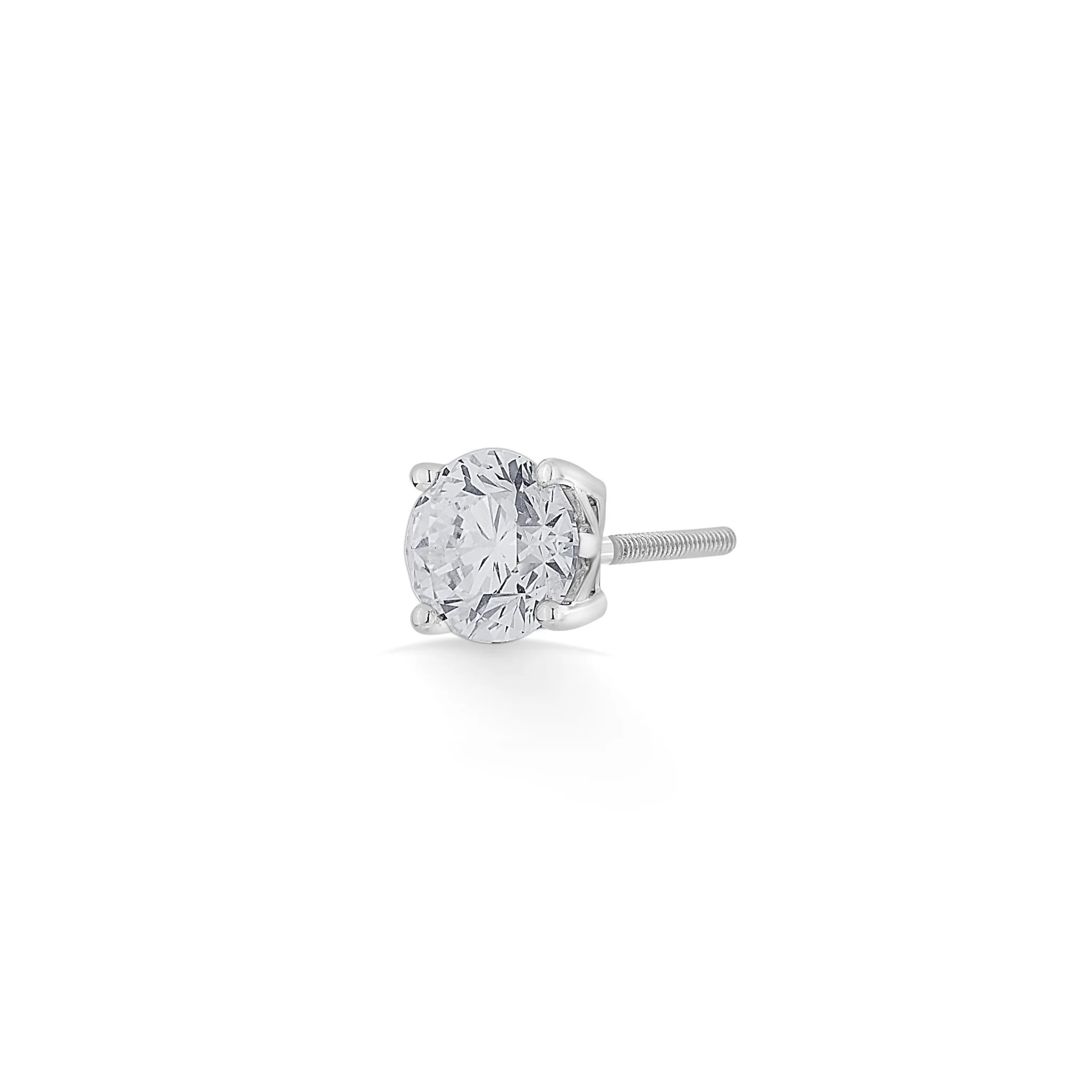 Solitaire Classic Fire Earrings - Image 5