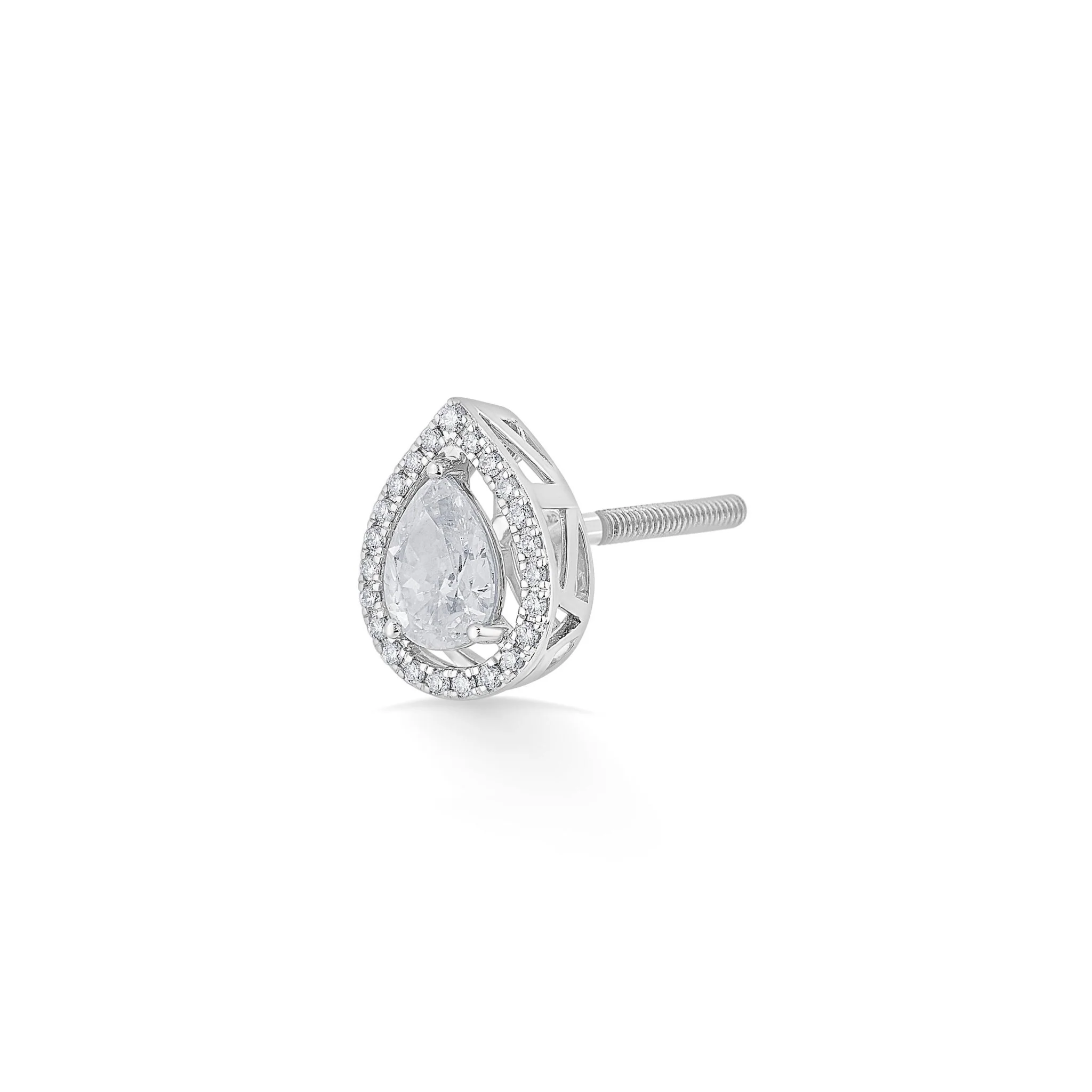 Solitaire Crystal Cascade Earrings - Image 3