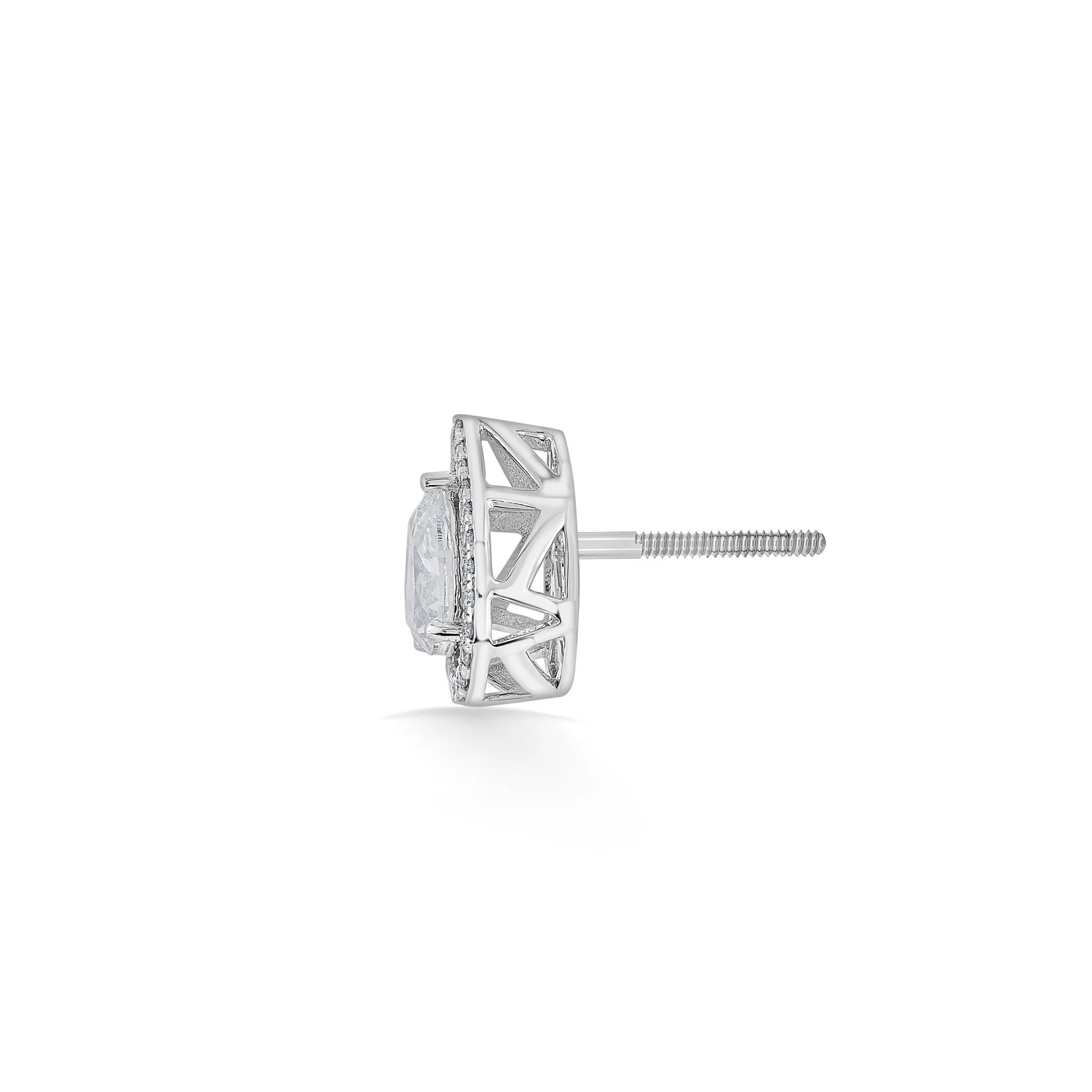 Solitaire Crystal Cascade Earrings - Image 5