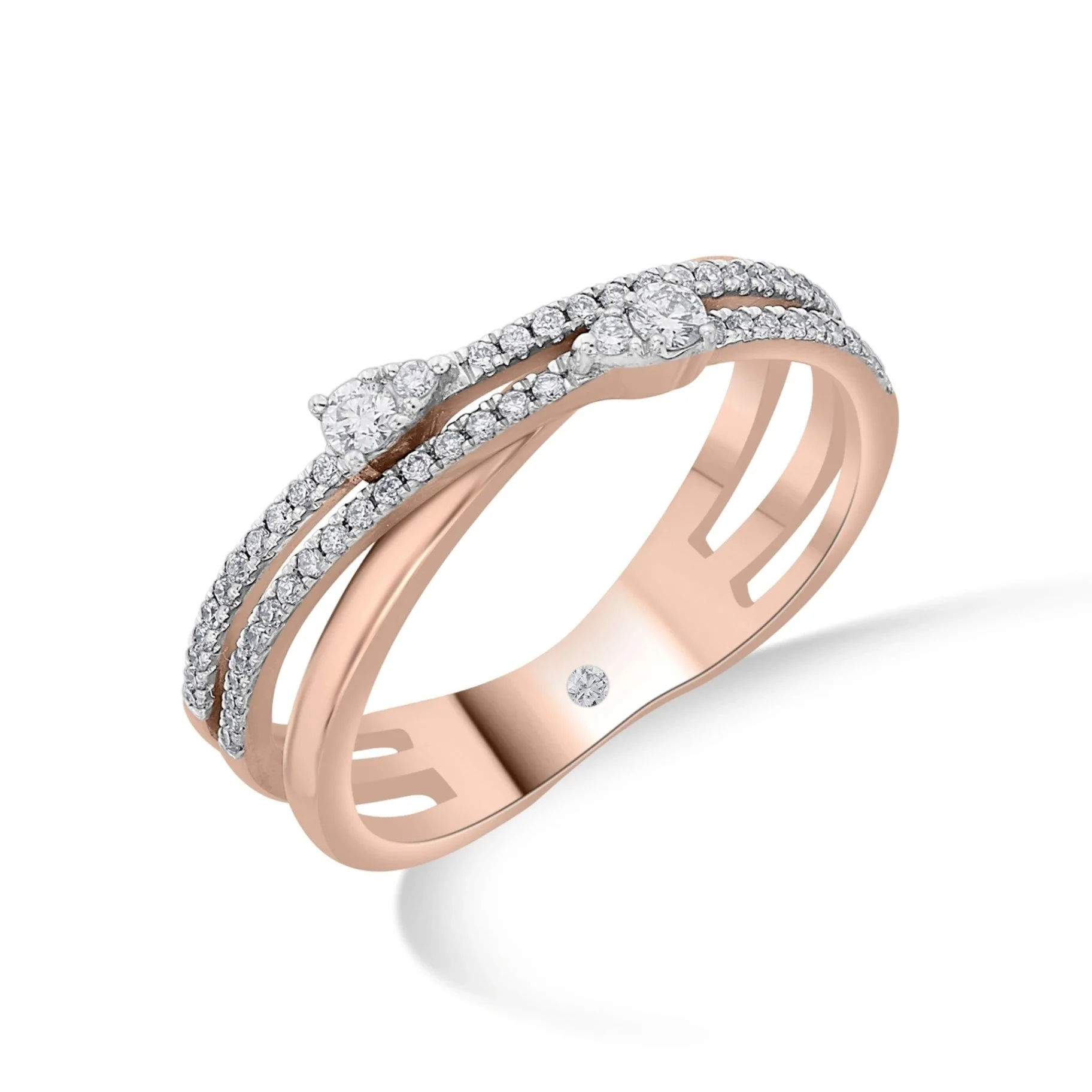 Solitaire Diamond Tide Ring