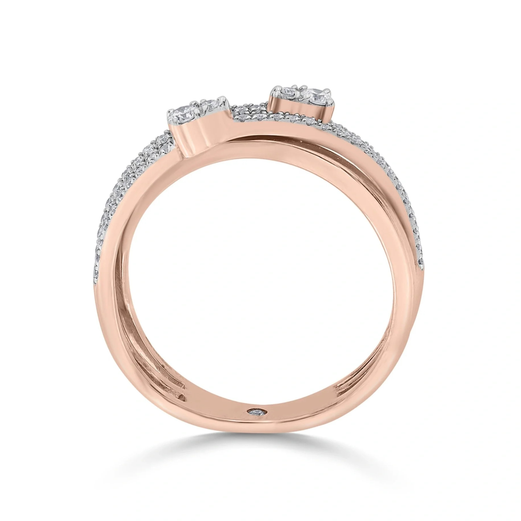 Solitaire Diamond Tide Ring - Image 4