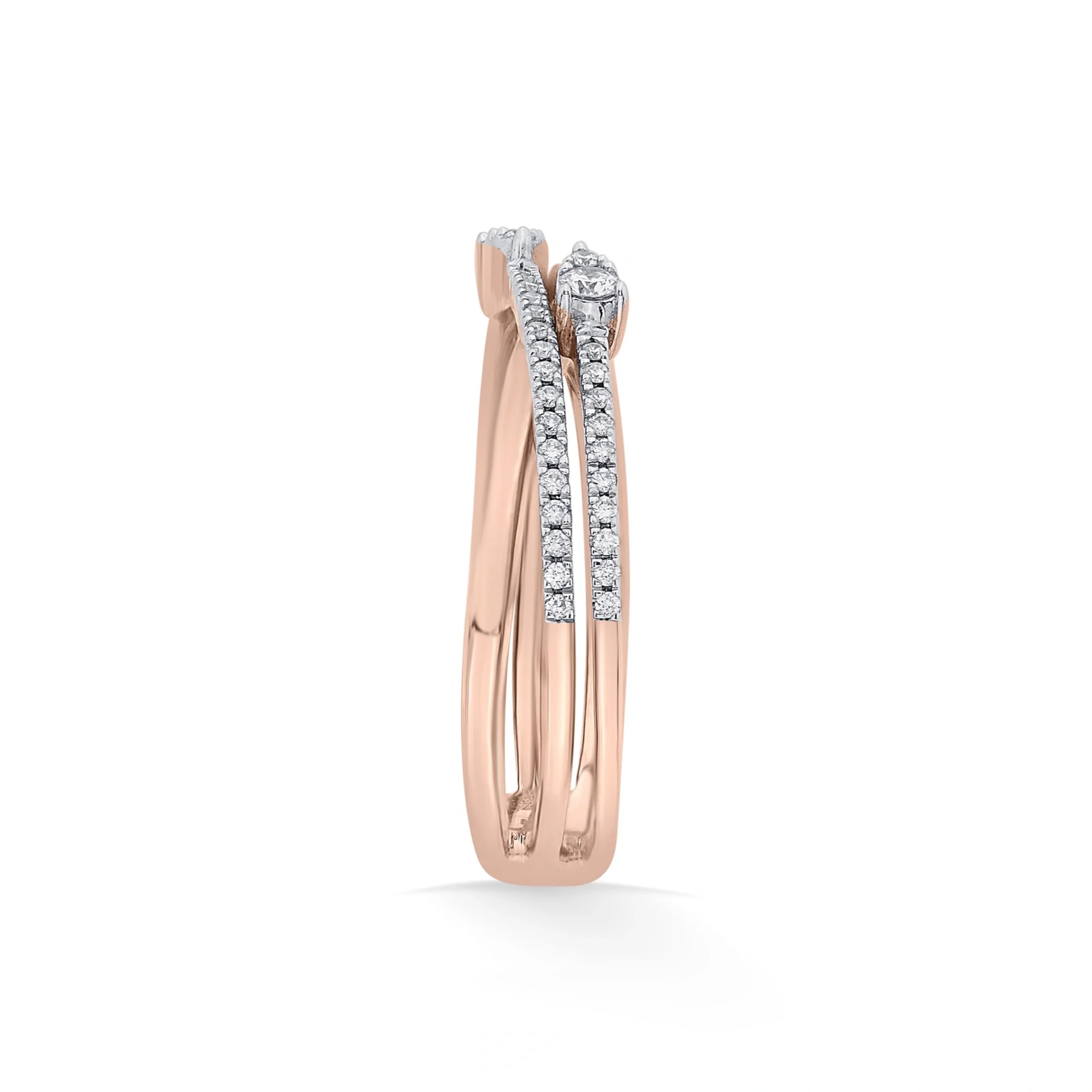 Solitaire Diamond Tide Ring - Image 5