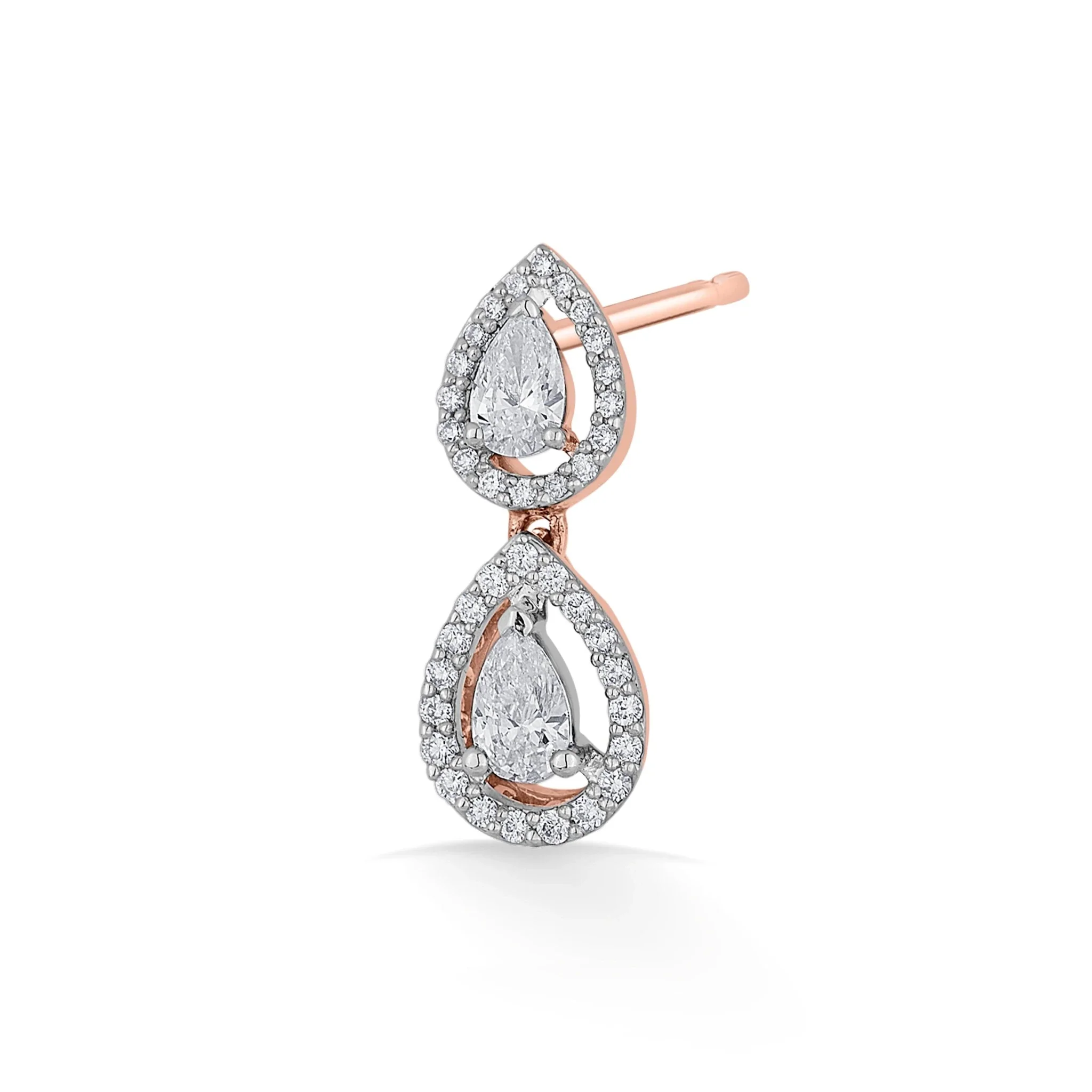 Solitaire Double Dewdrop Elegance - Image 3