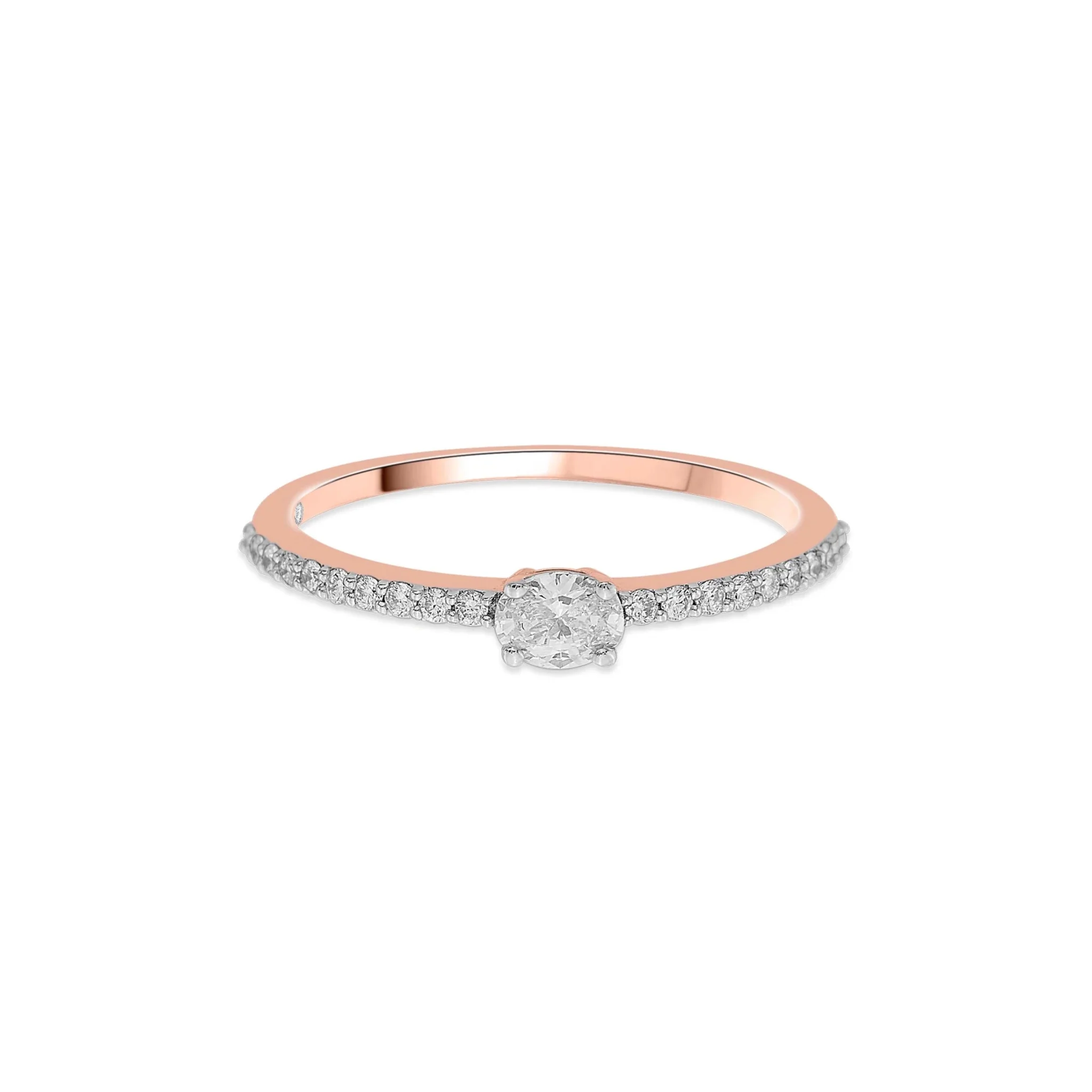 Solitaire Elipse Elegance Ring - Image 3