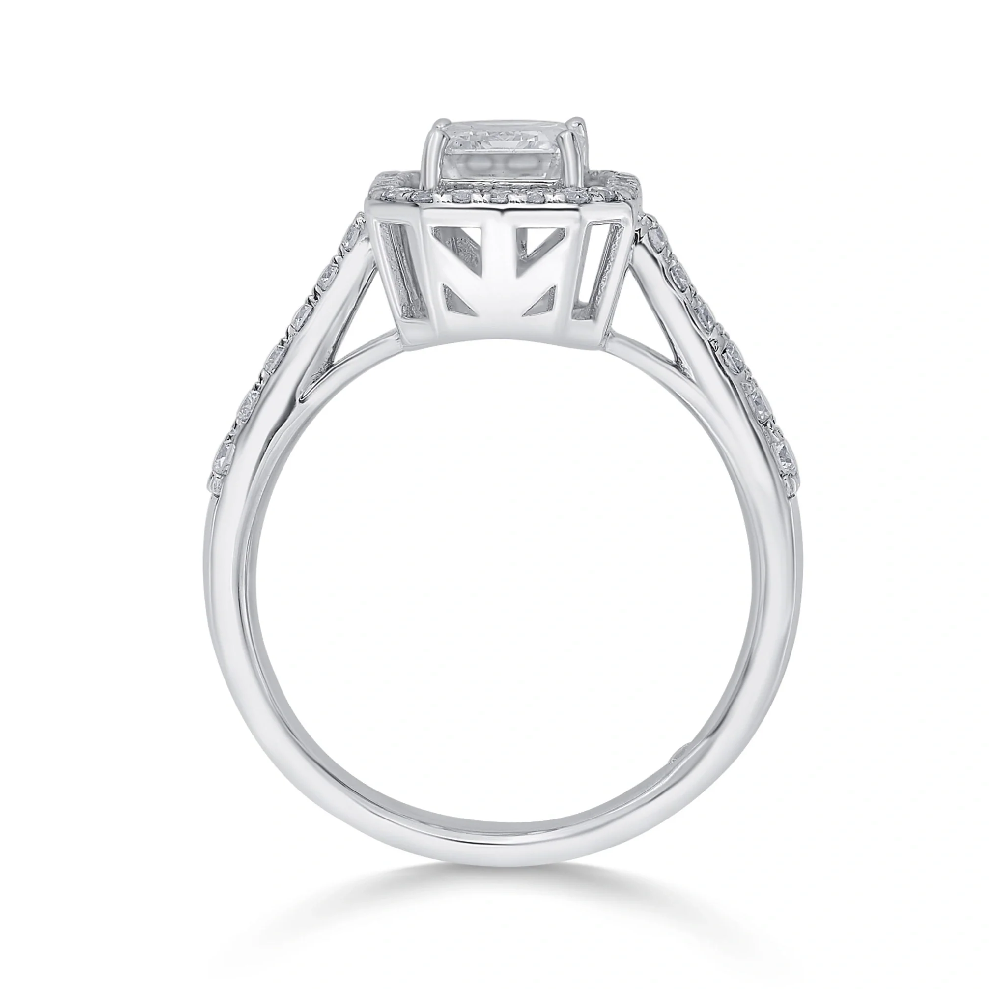 Solitaire Emerald Deco Centerpiece Ring - Image 4