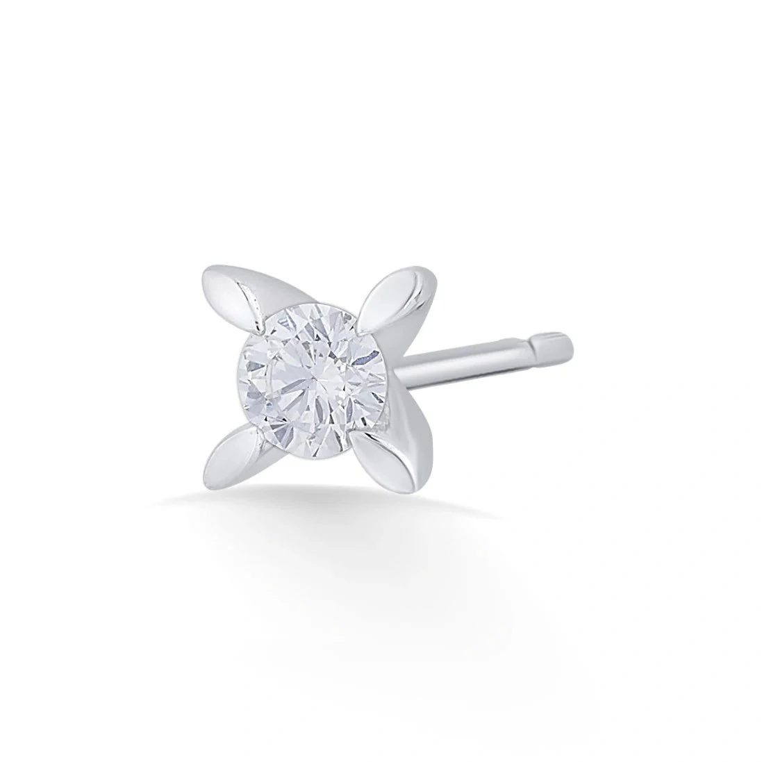 Solitaire Floral Spark Studs - Image 3