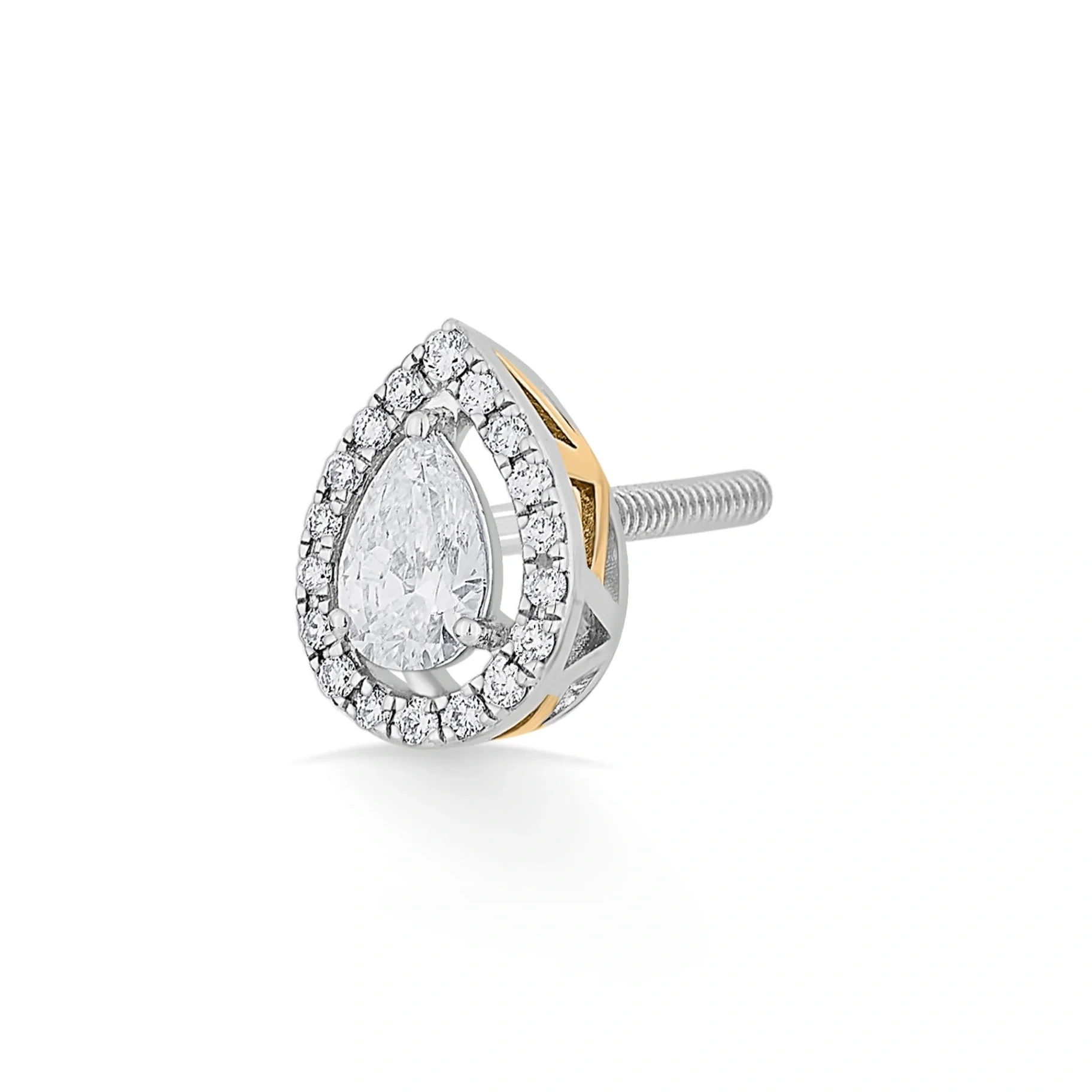 Solitaire Gleaming Dewdrop Studs - Image 3