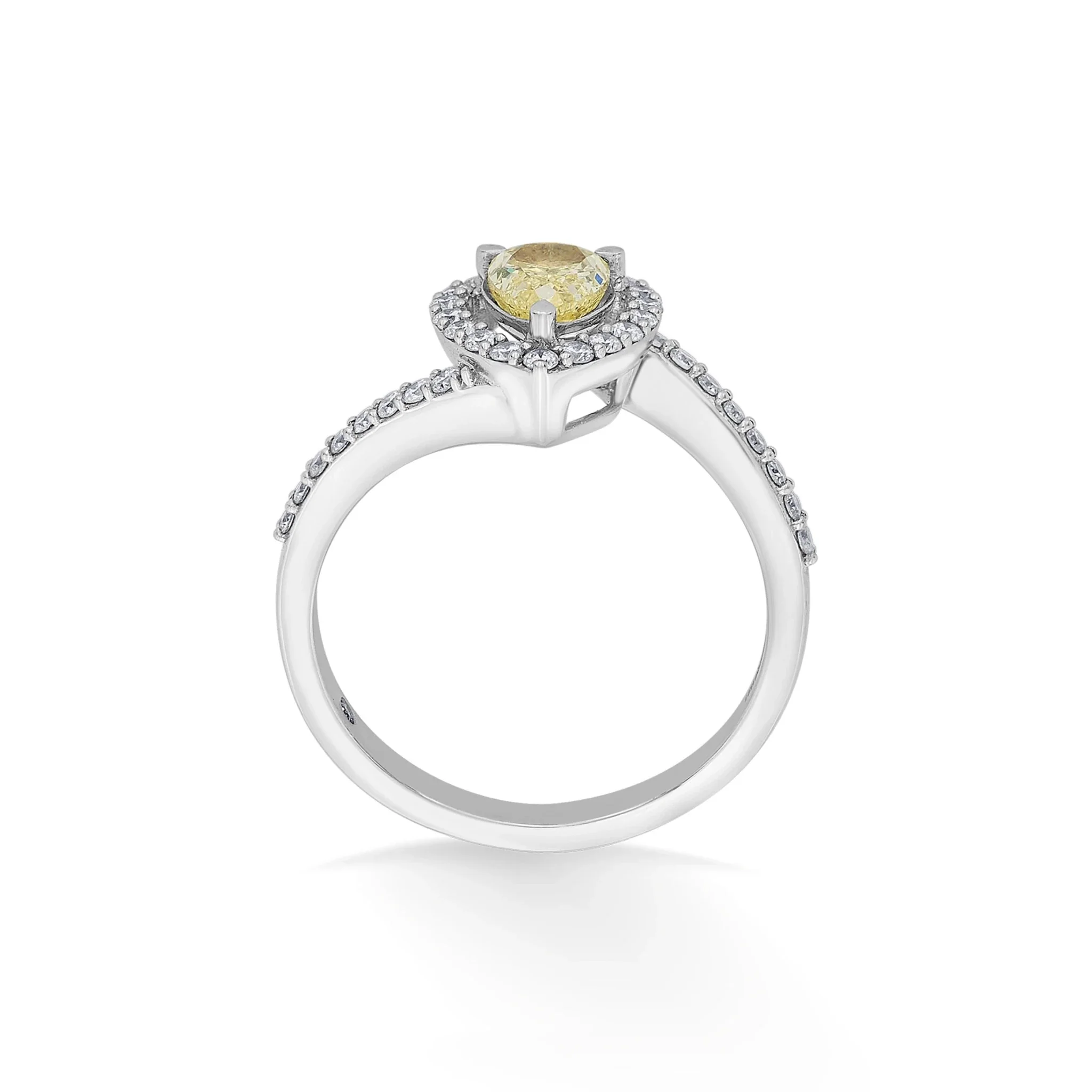 Solitaire Golden Glow Promise Ring - Image 3