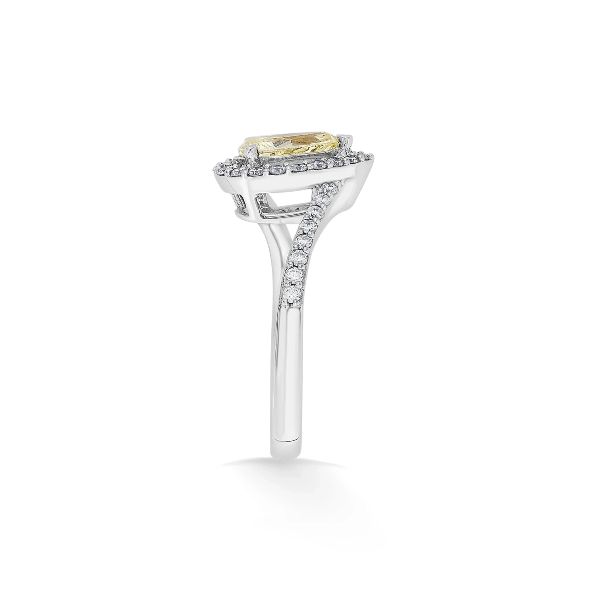 Solitaire Golden Glow Promise Ring - Image 4