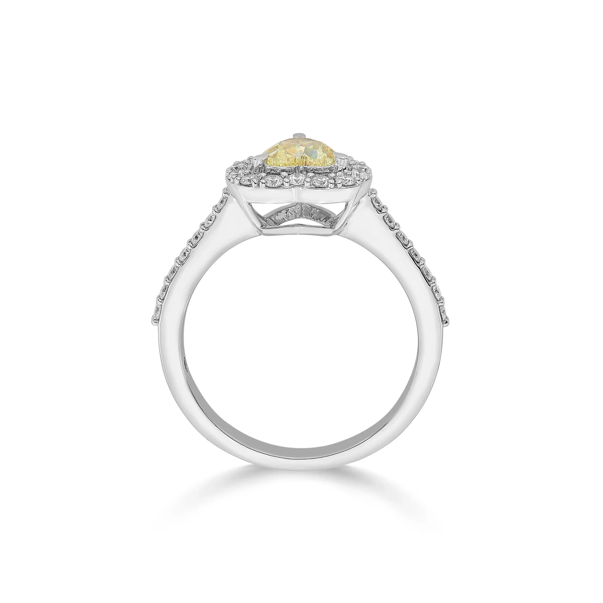 Solitaire Heart of Sunshine Ring - Image 4