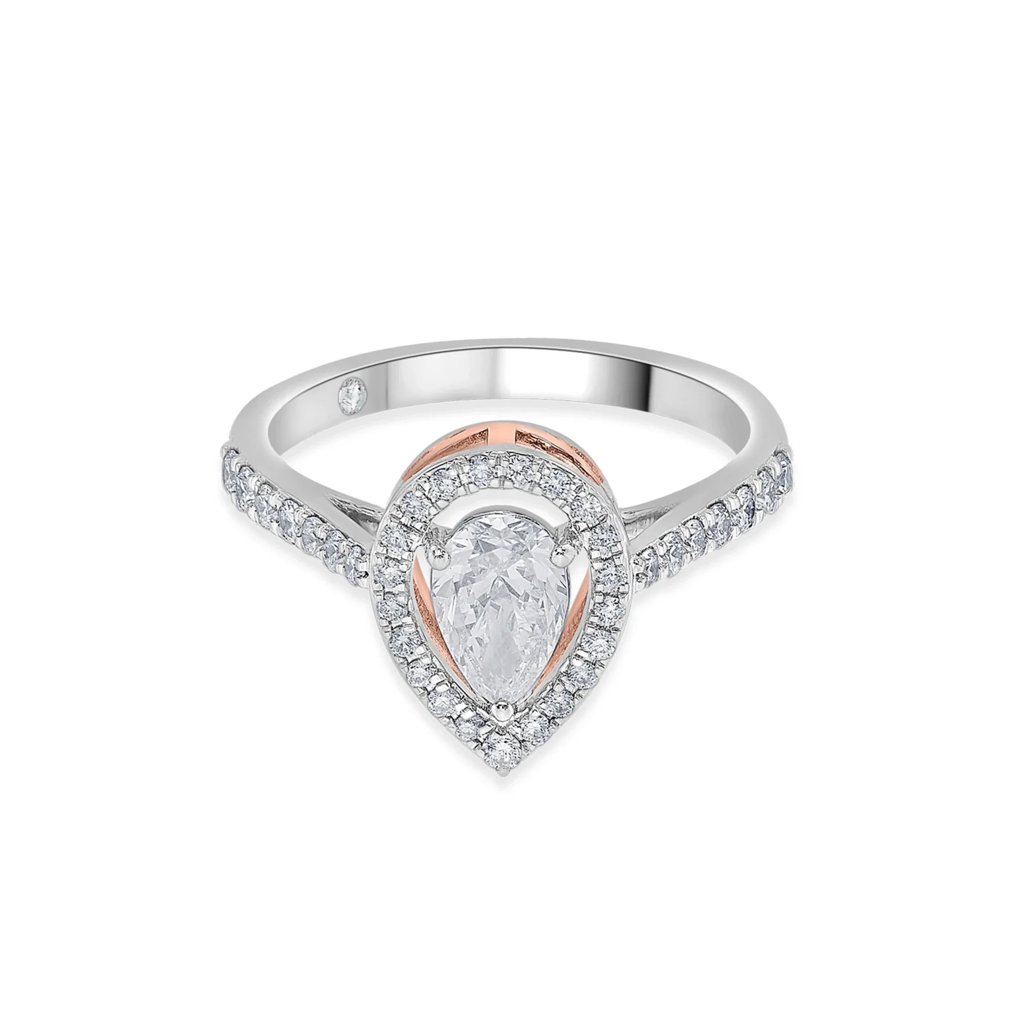 Solitaire Luminous Teardrop Ring - Image 3