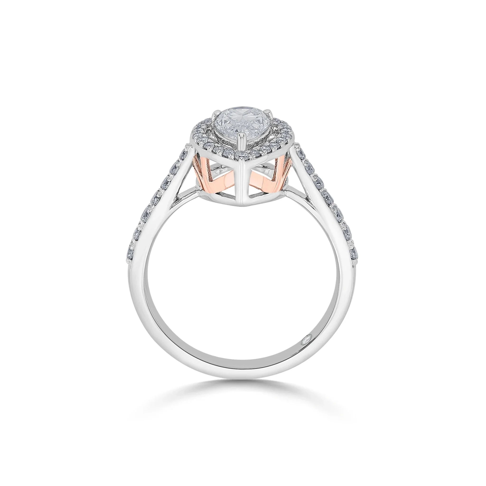 Solitaire Luminous Teardrop Ring - Image 5