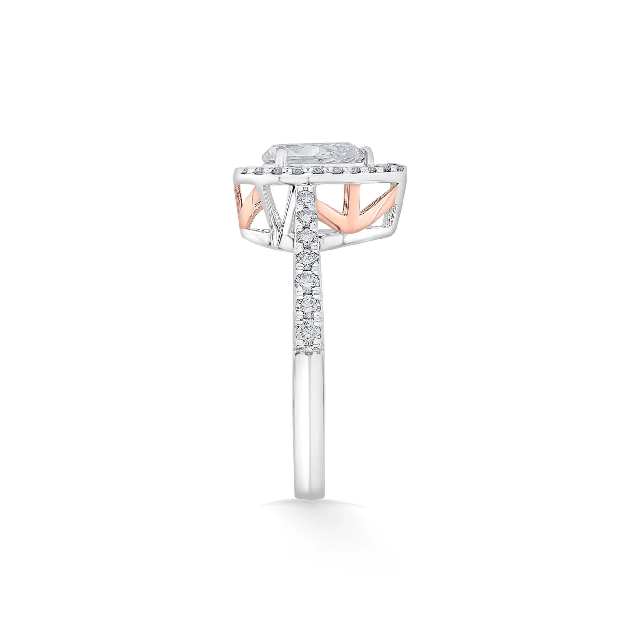 Solitaire Luminous Teardrop Ring - Image 6