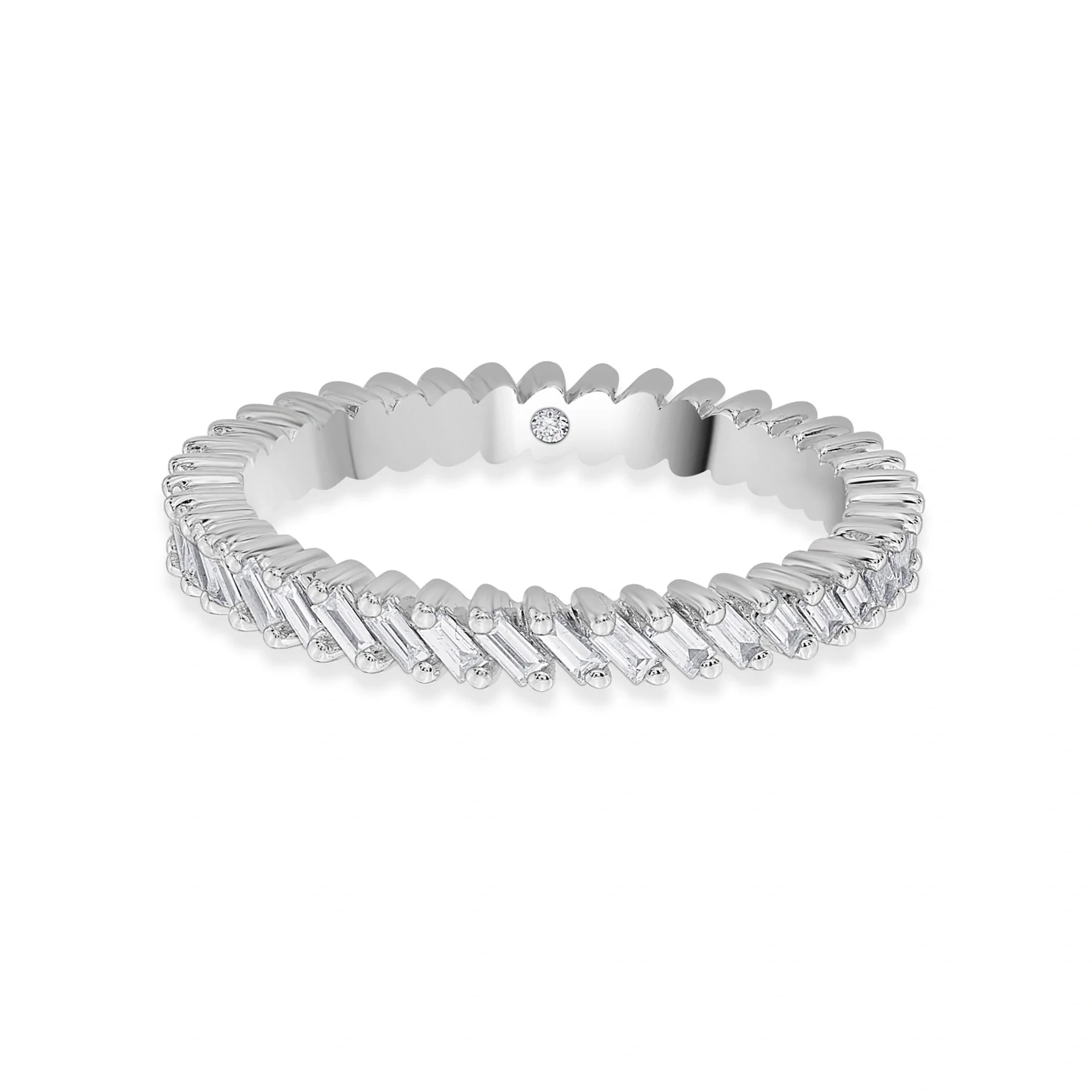 Solitaire Radiant Rhythm Ring - Image 3