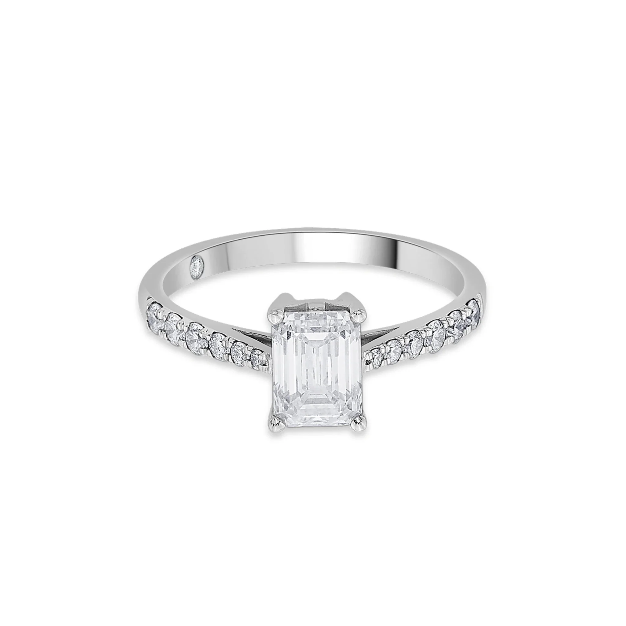Solitaire Regal Radiance Emerald-Cut Ring - Image 2