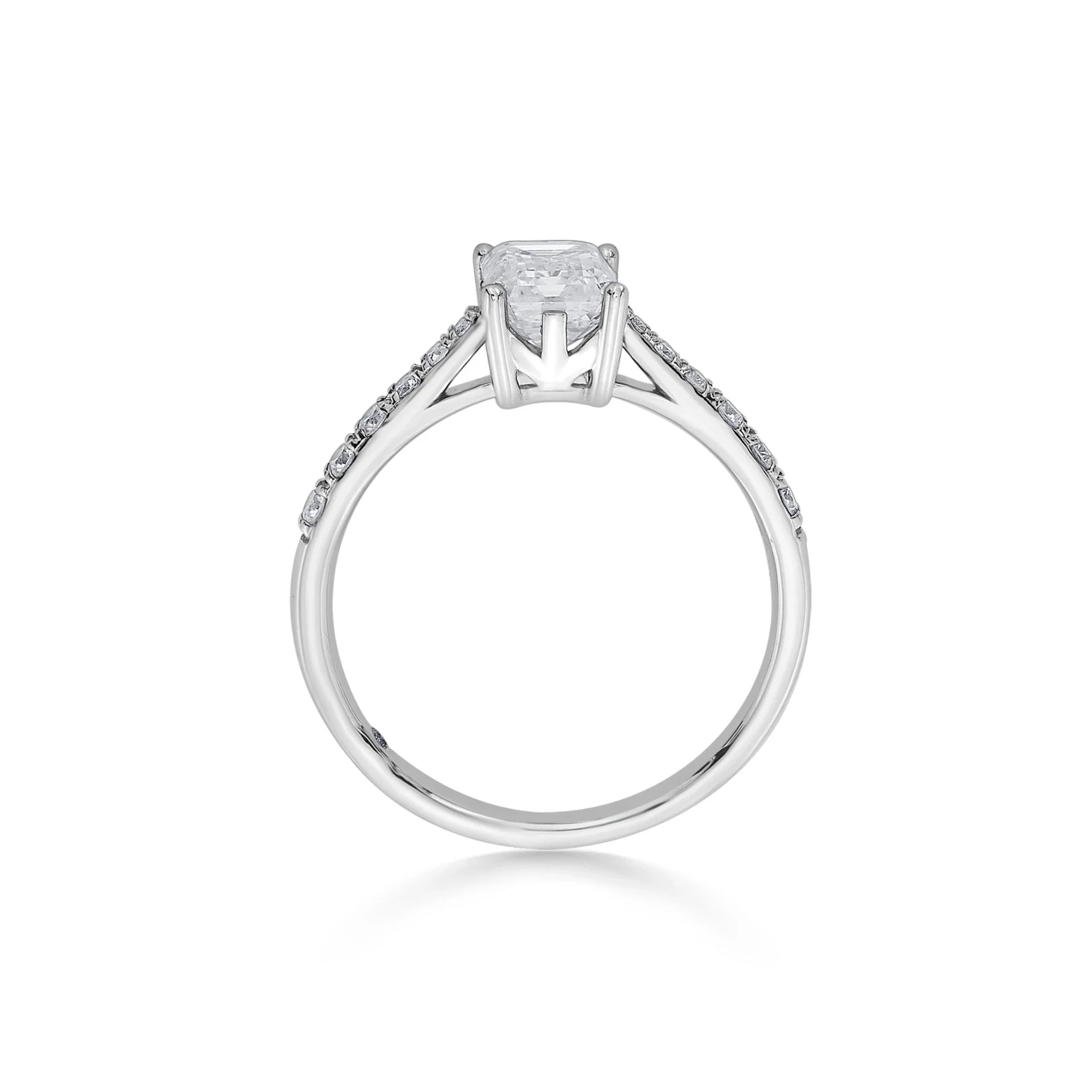 Solitaire Regal Radiance Emerald-Cut Ring - Image 3