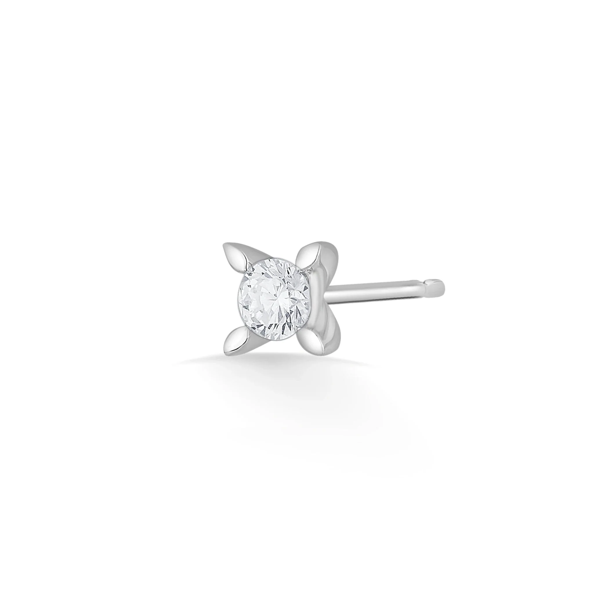 Solitaire SparklePetal Radiance Studs - Image 3