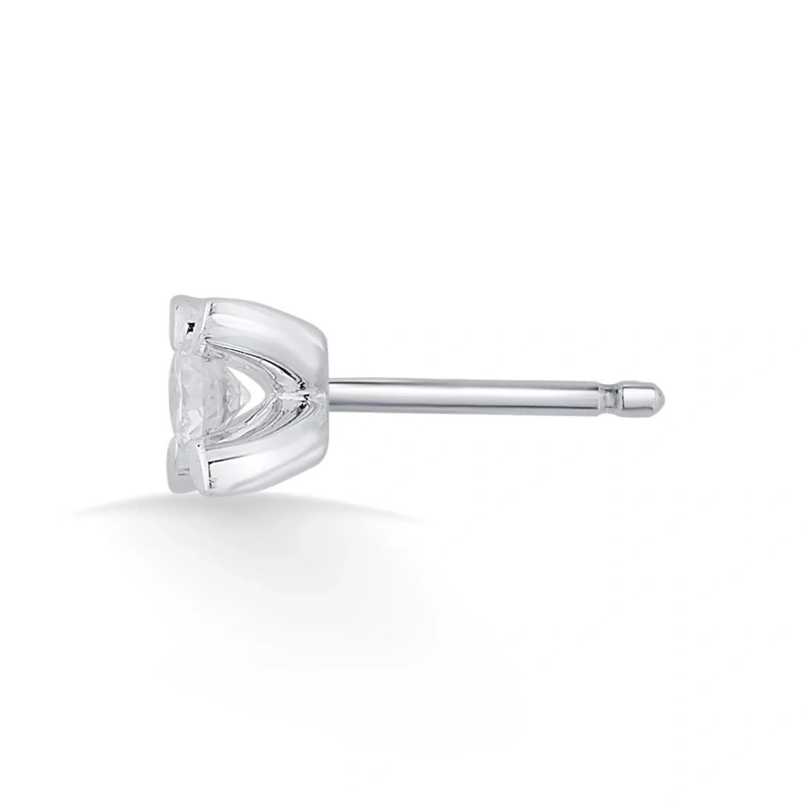 Solitaire Sparkling Petal Studs - Image 4